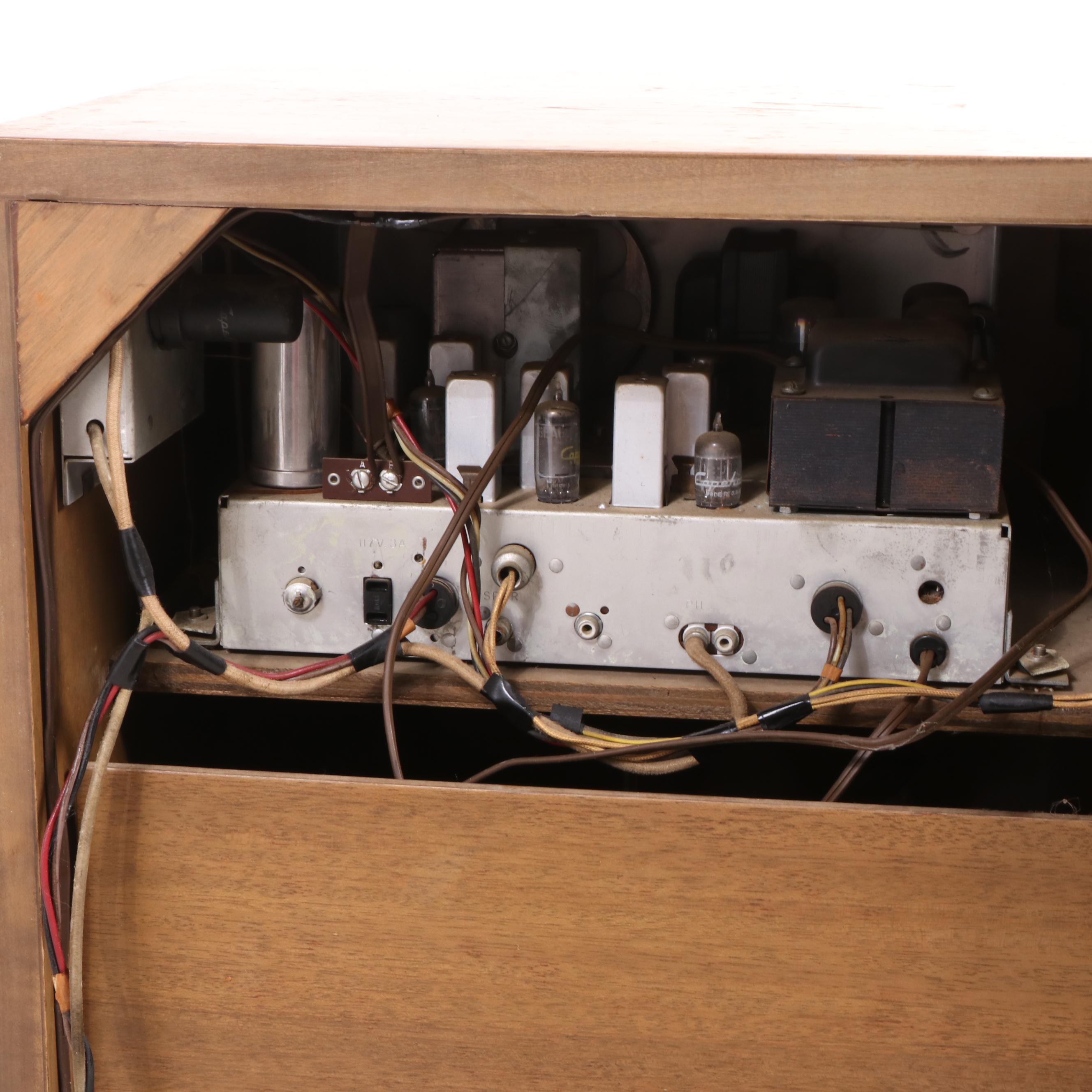 Capehart Stereo System in Dunbar Mid Century Modern Console Cabinet