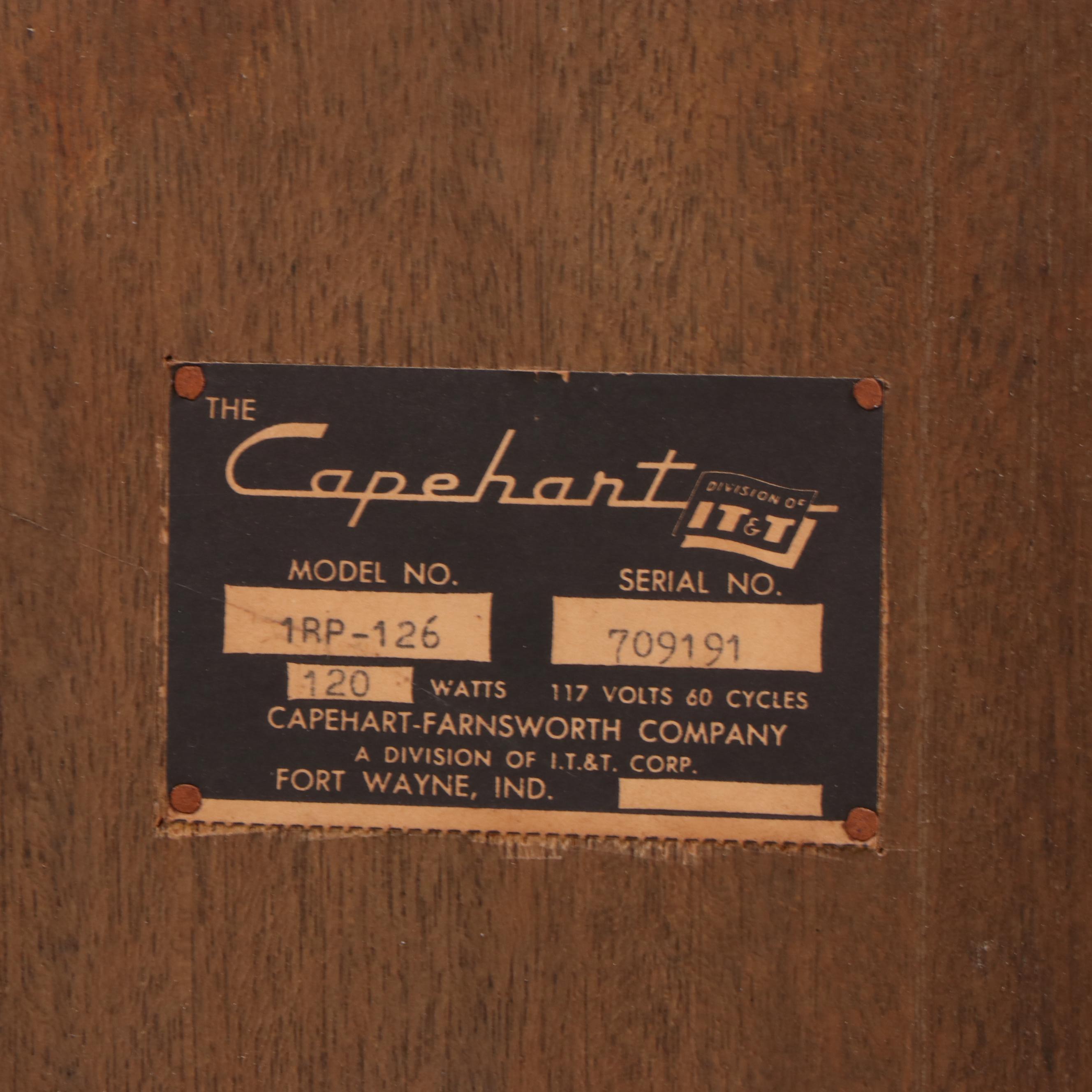 Capehart Stereo System in Dunbar Mid Century Modern Console Cabinet