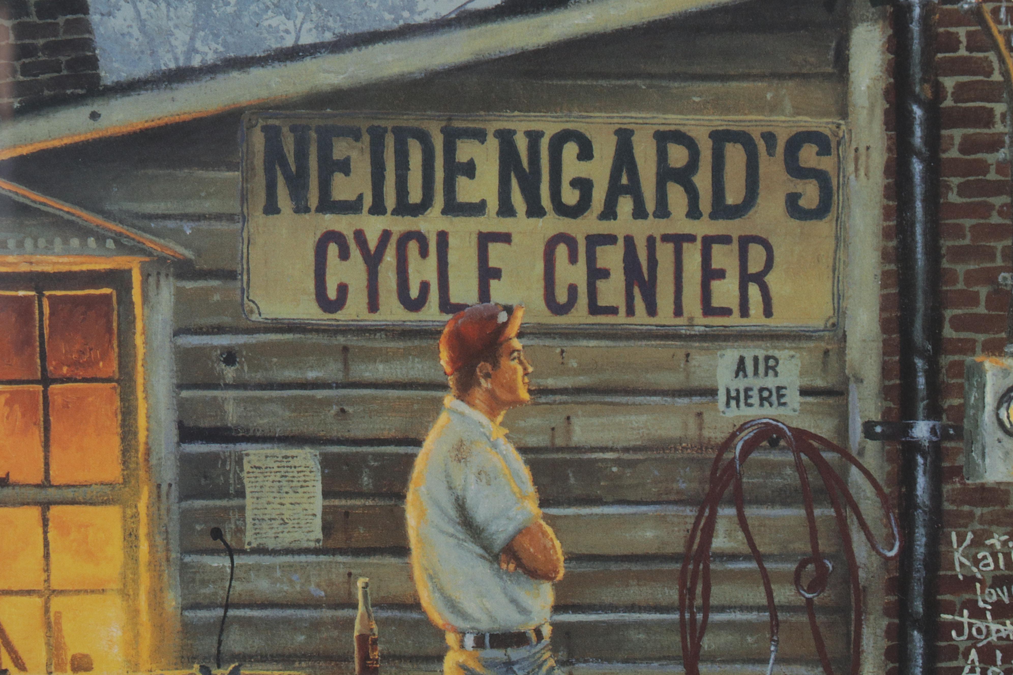 Dave Barnhouse Offset Lithograph "King of the Road," 1995