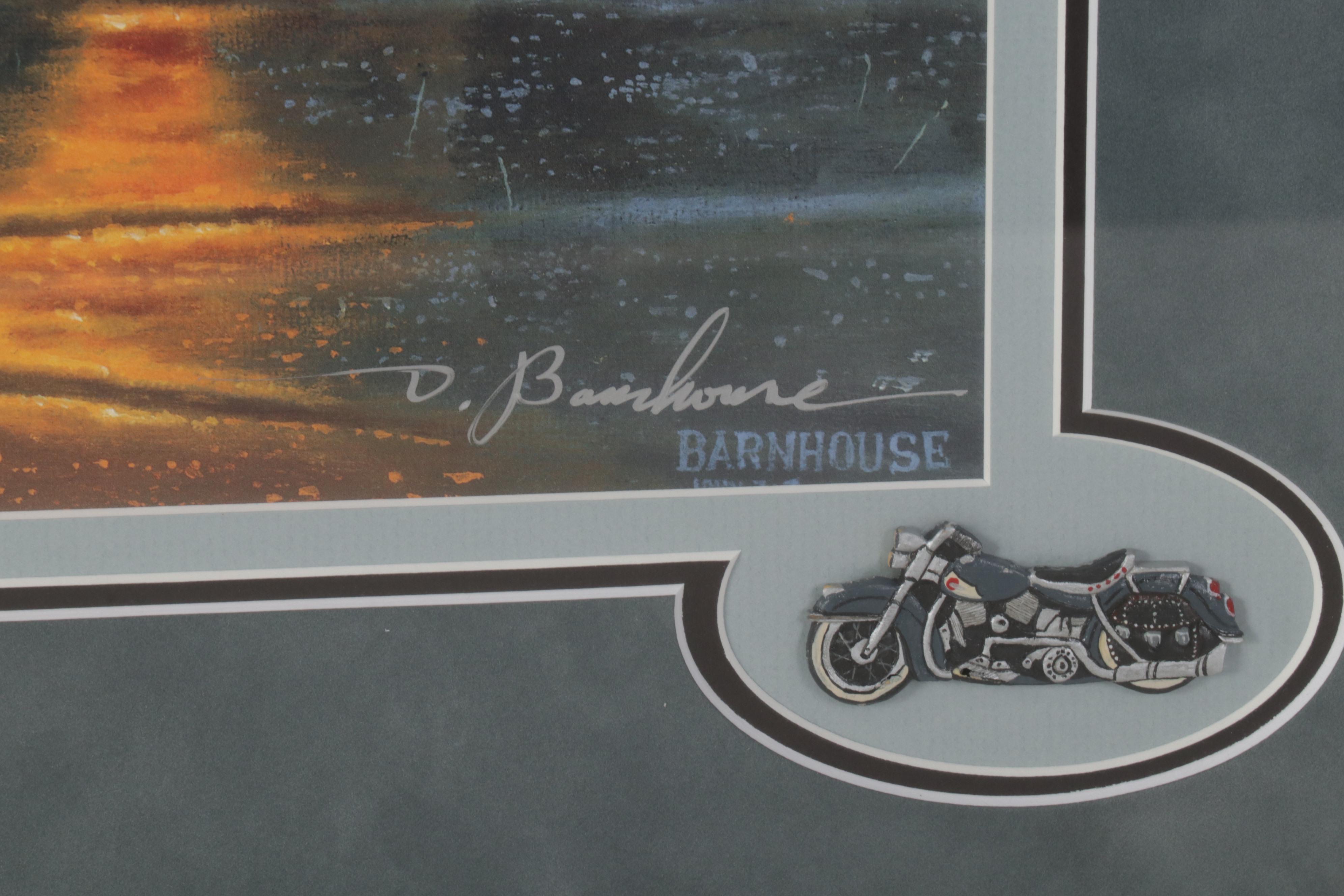 Dave Barnhouse Offset Lithograph "King of the Road," 1995