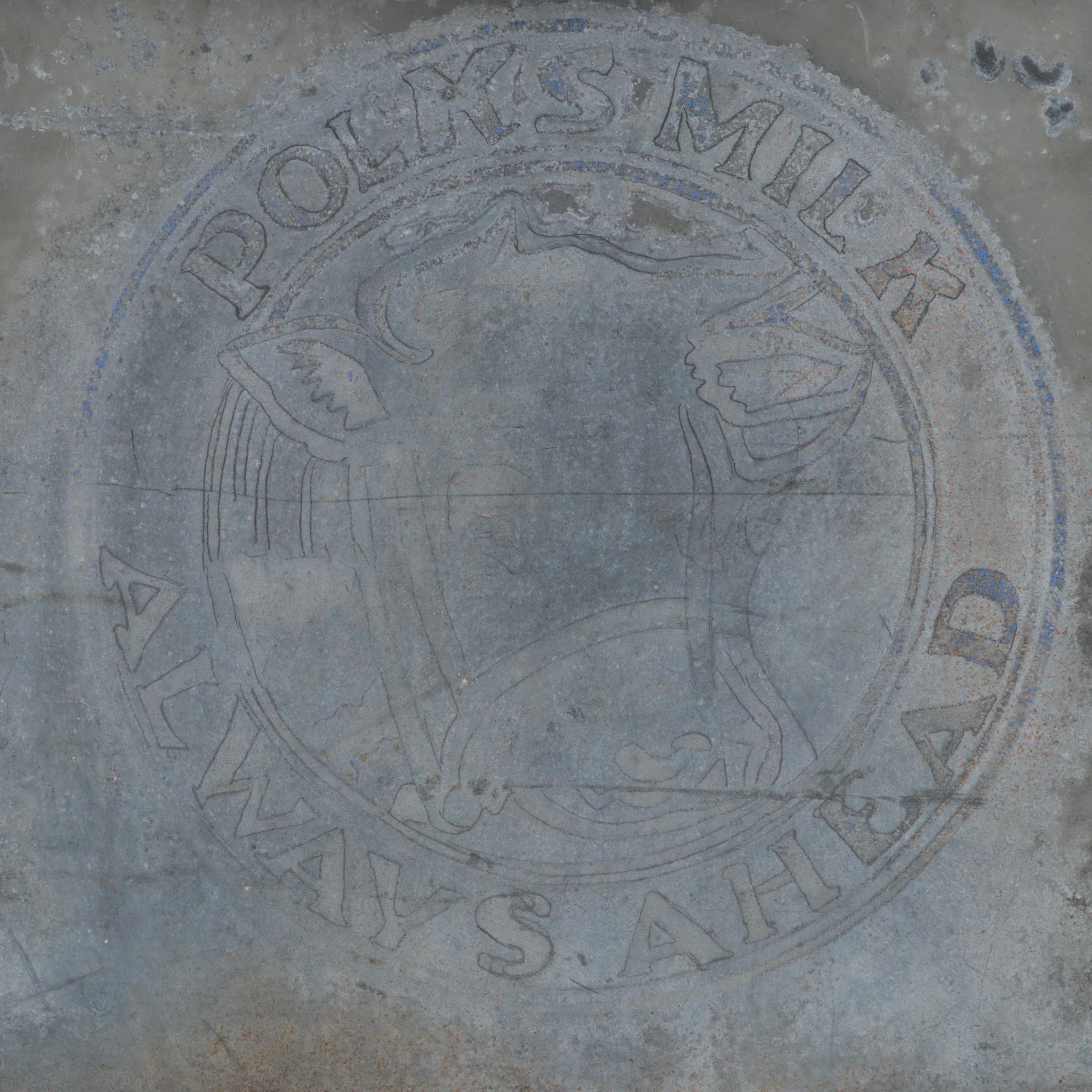 Polk's Milk Metal Container, Late 19th Century