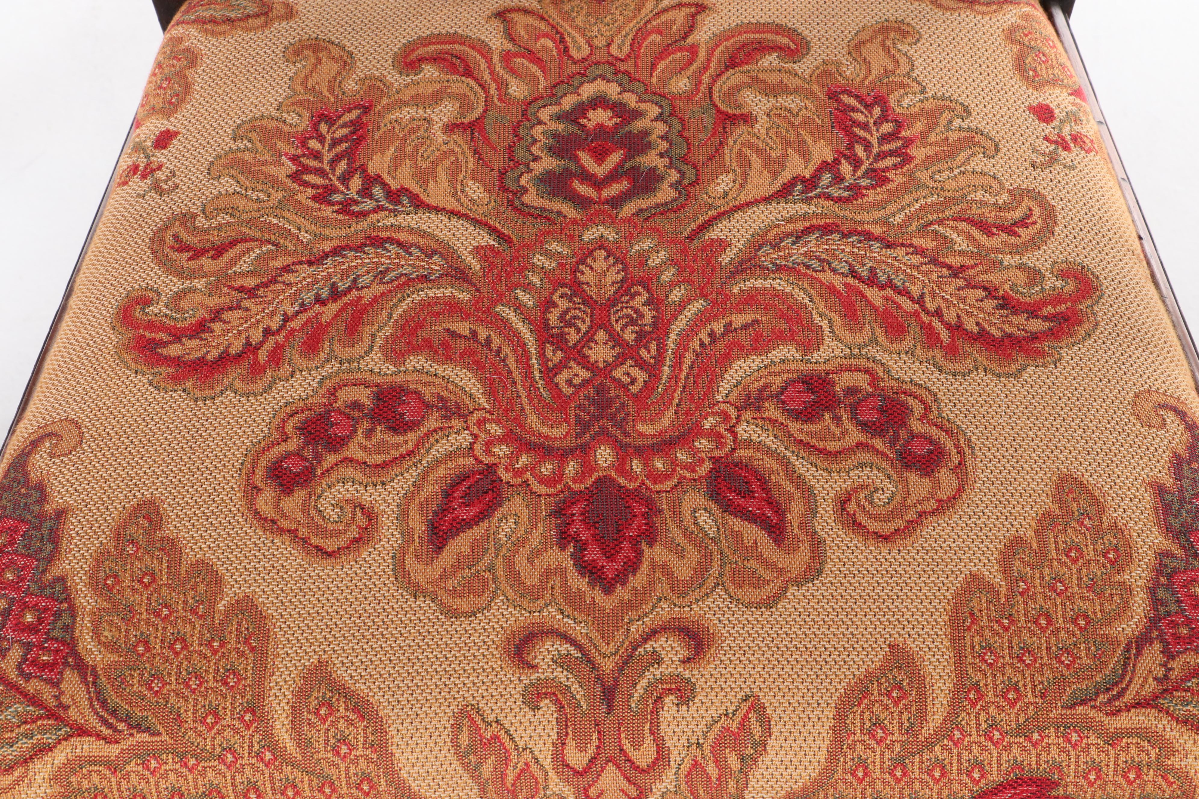 Six Chippendale Style Mahogany Dining Chairs, 1940s