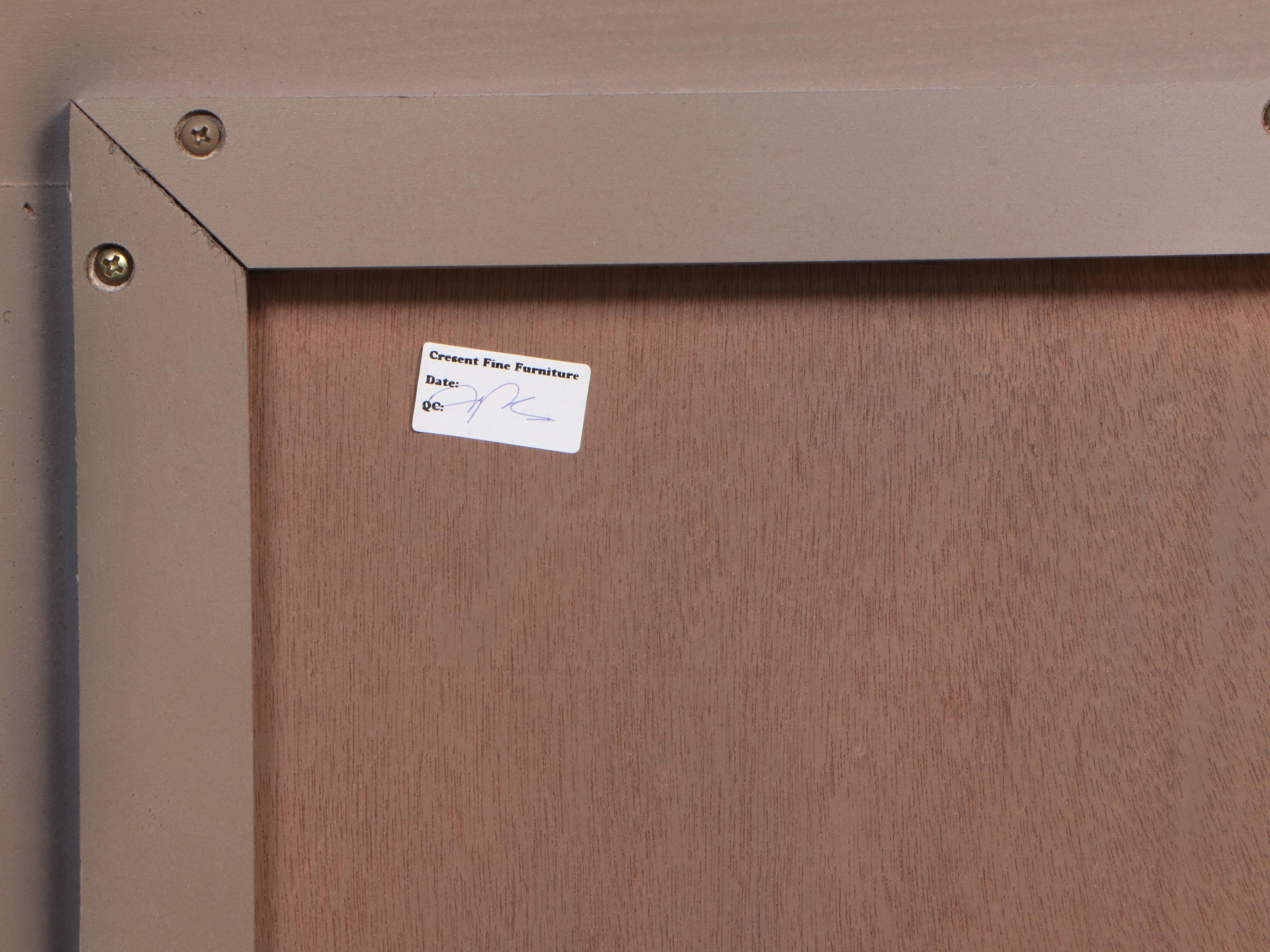 Cresent Fine Furniture "Melrose" Beech Queen Size Bed Frame in Gray Finish