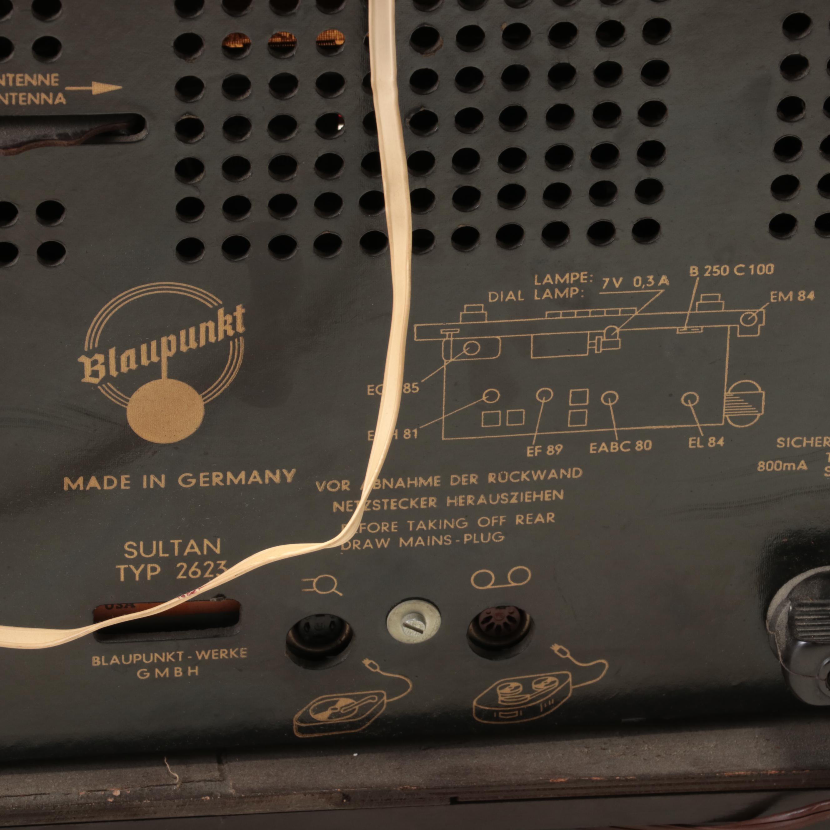 MCM Blaupunkt Sultan 2623 Tabletop Radio, Circa 1960
