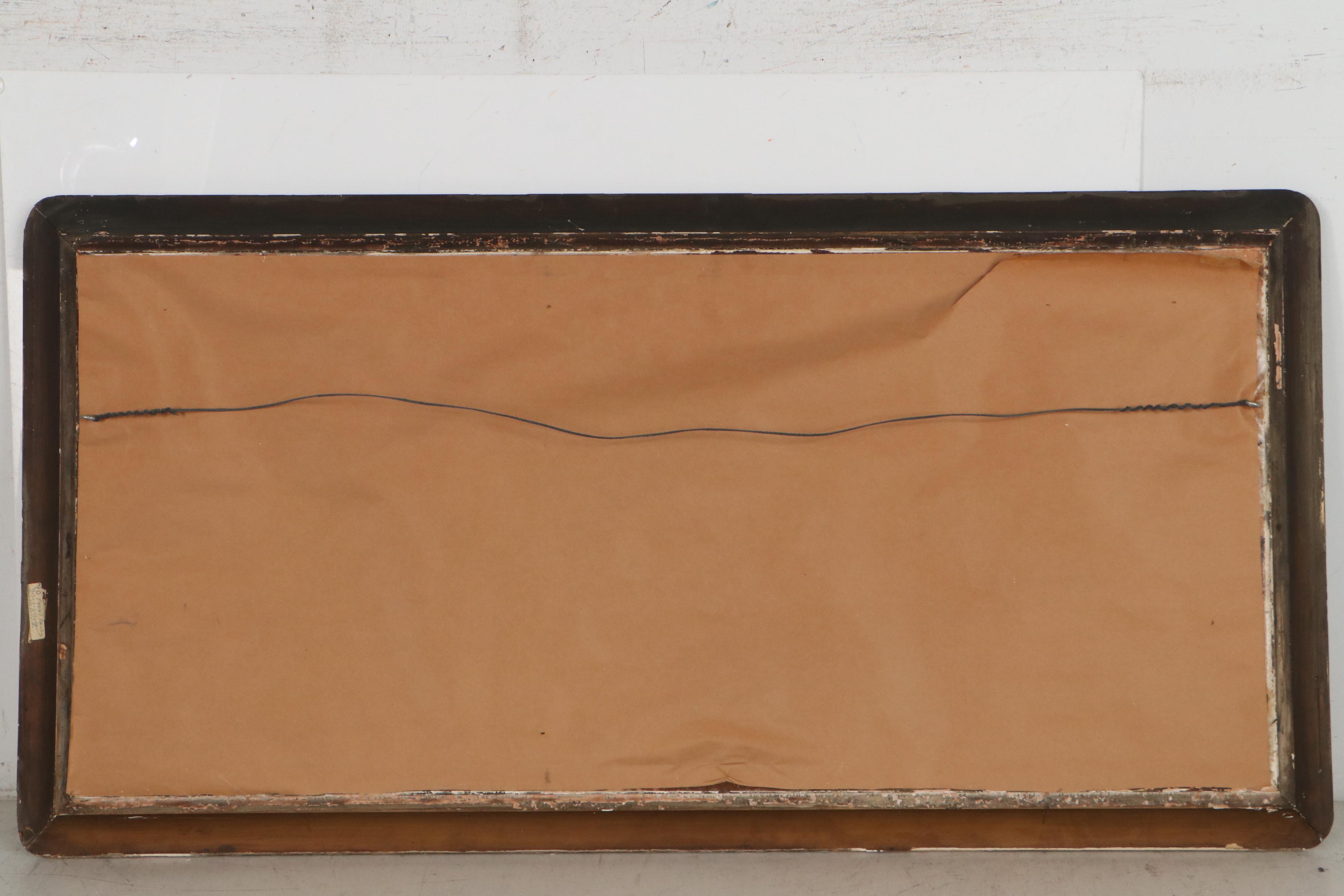 Adolph Schepansky Woodland Landscape Pastel Drawing