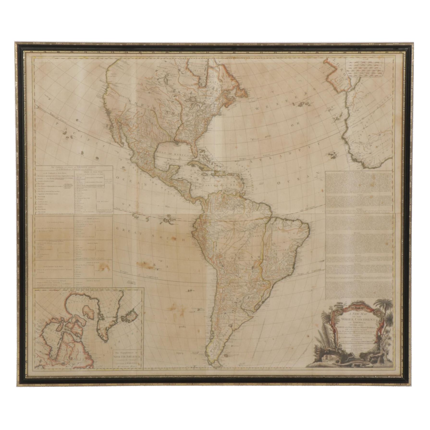 Sawyer and Bennett "A New Map of the Whole Continent of America", 1777