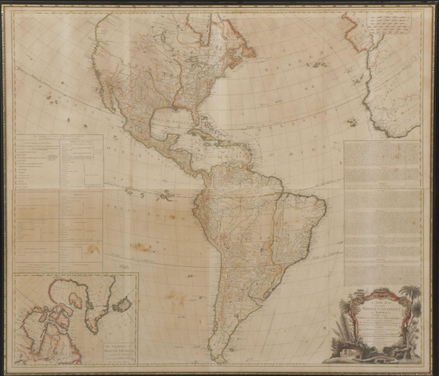 Sawyer and Bennett "A New Map of the Whole Continent of America", 1777