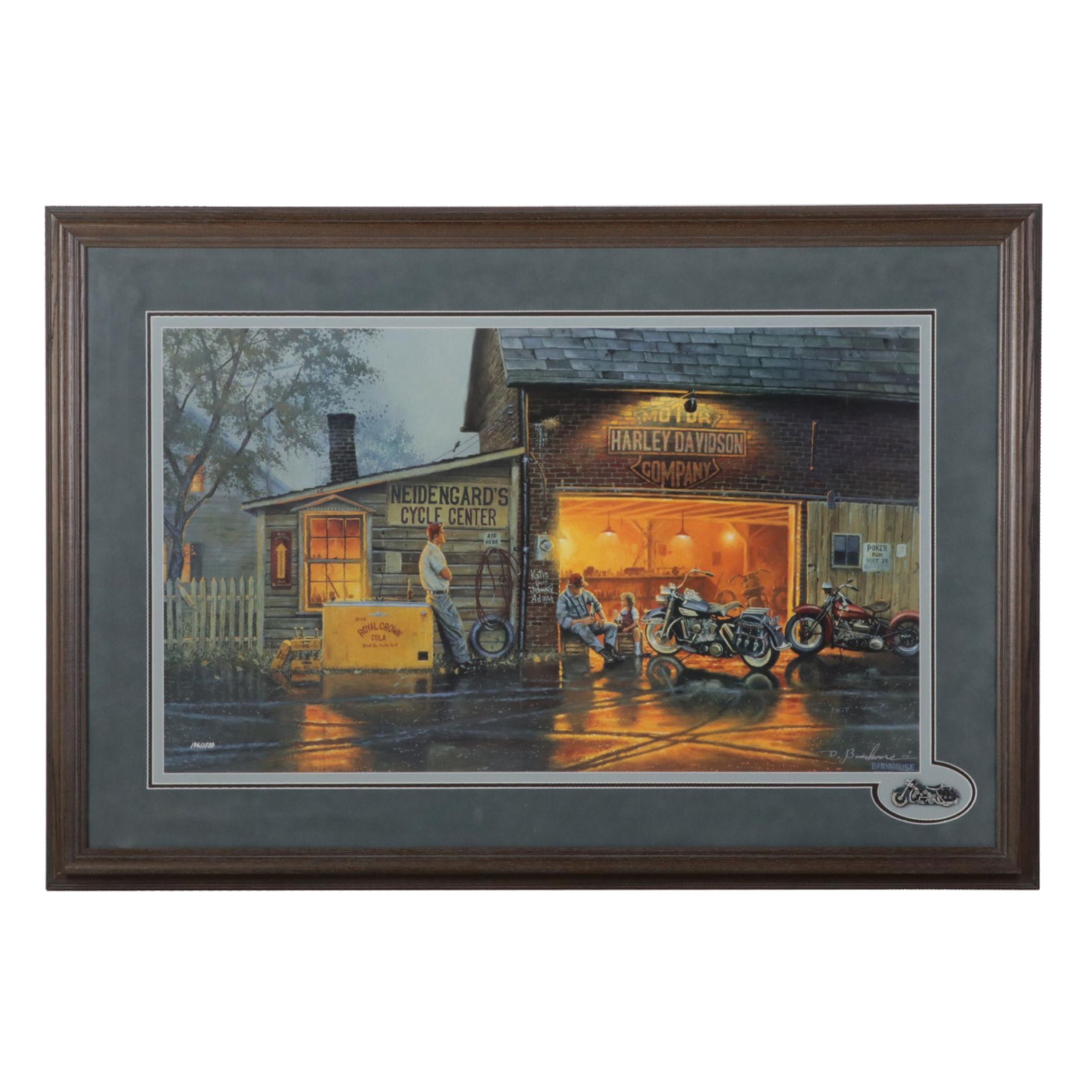 Dave Barnhouse Offset Lithograph "King of the Road," 1995