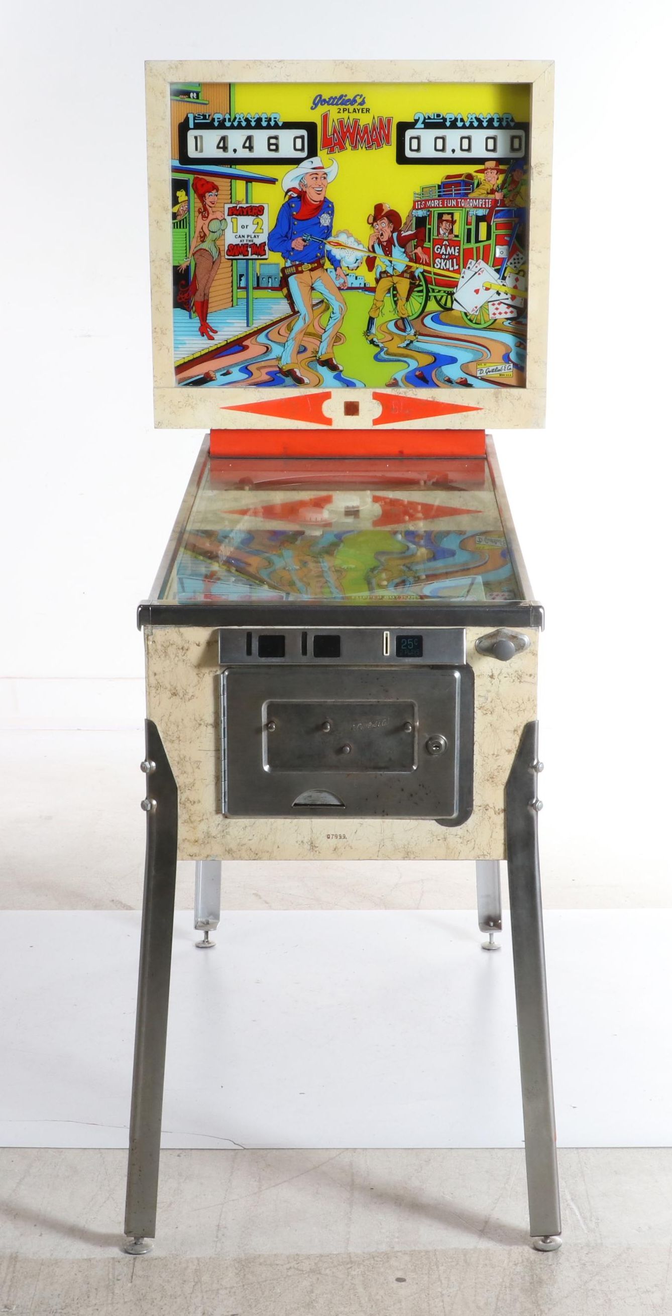 Gottlieb's "Lawman" Two Player Pinball Machine