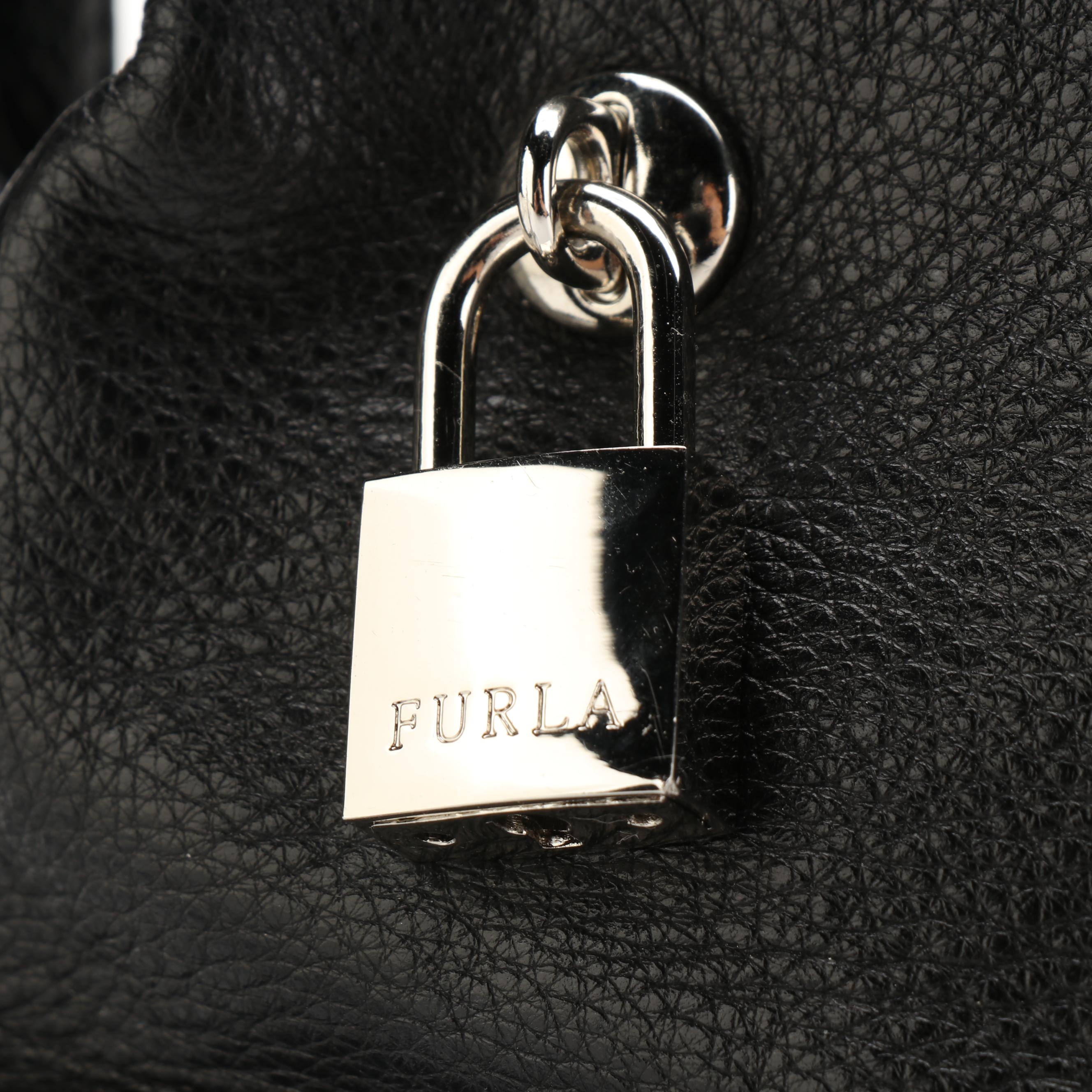 Furla Cartella Tote with MICHAEL Michael Kors Hobo Bag in Black Grained Leather