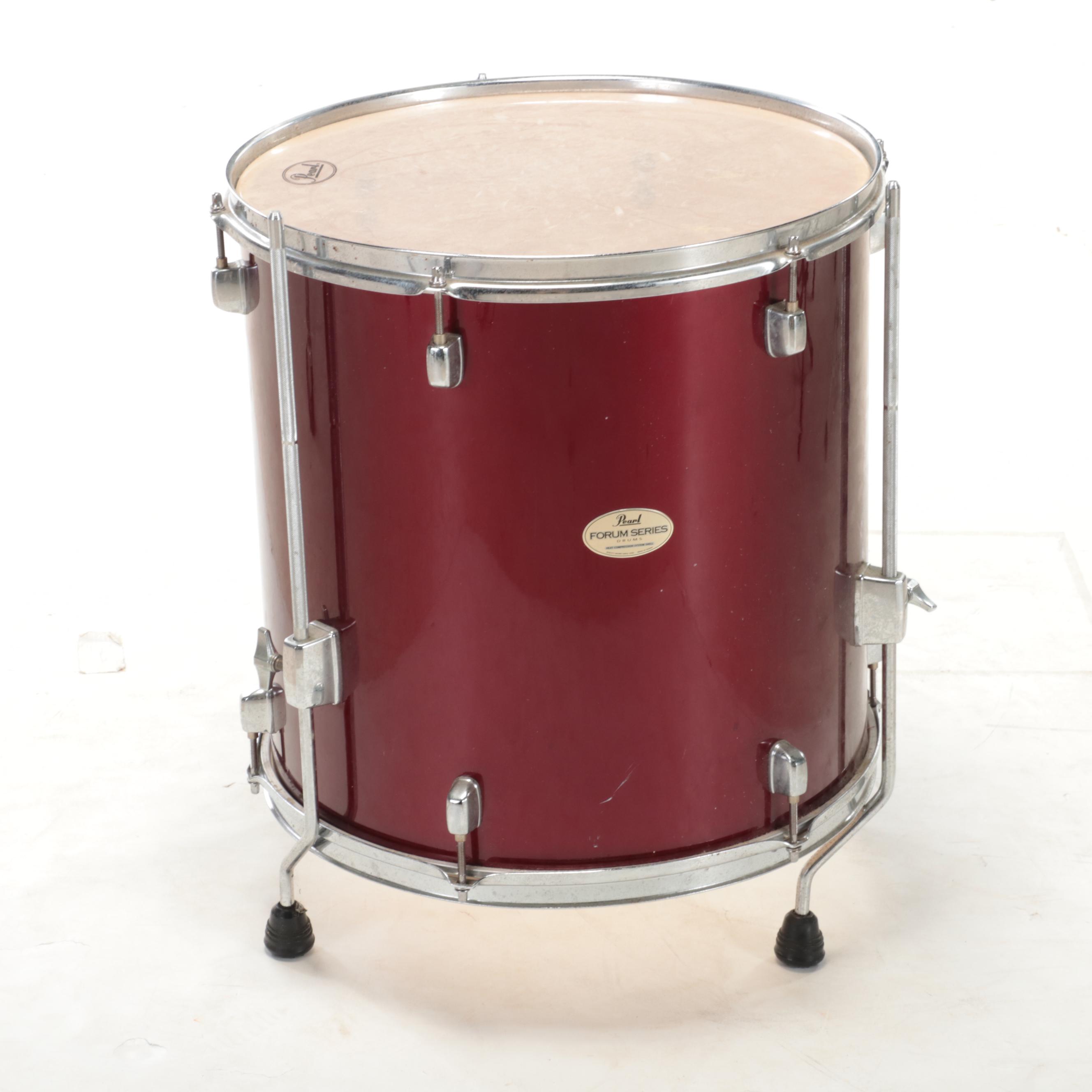 Vic Firth Snare Drum, Stand and Case with Pearl Forum Series 16" Floor Tom Drum