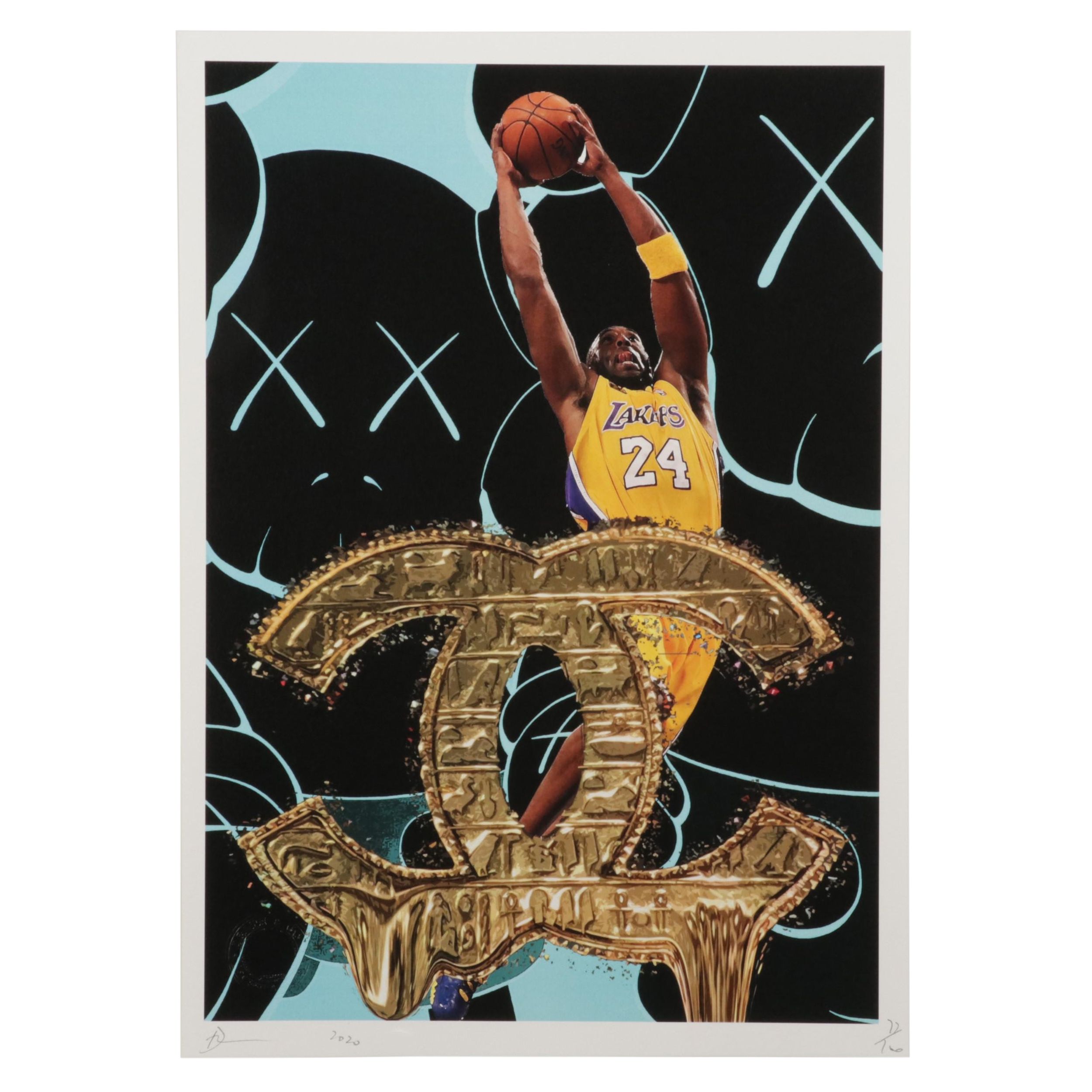 Death NYC Pop Art Graphic Print Featuring Kobe Bryant, 2020