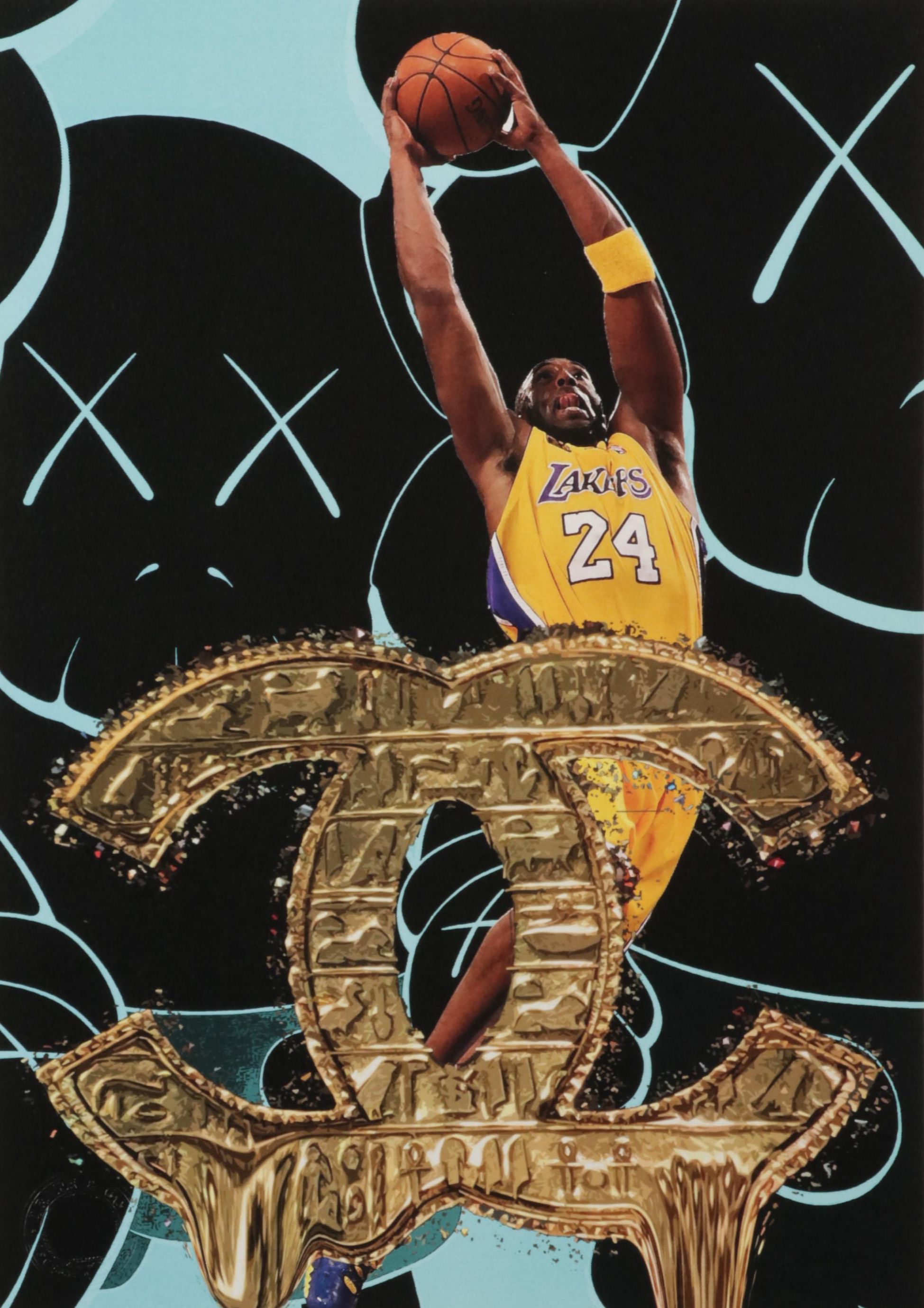 Death NYC Pop Art Graphic Print Featuring Kobe Bryant, 2020