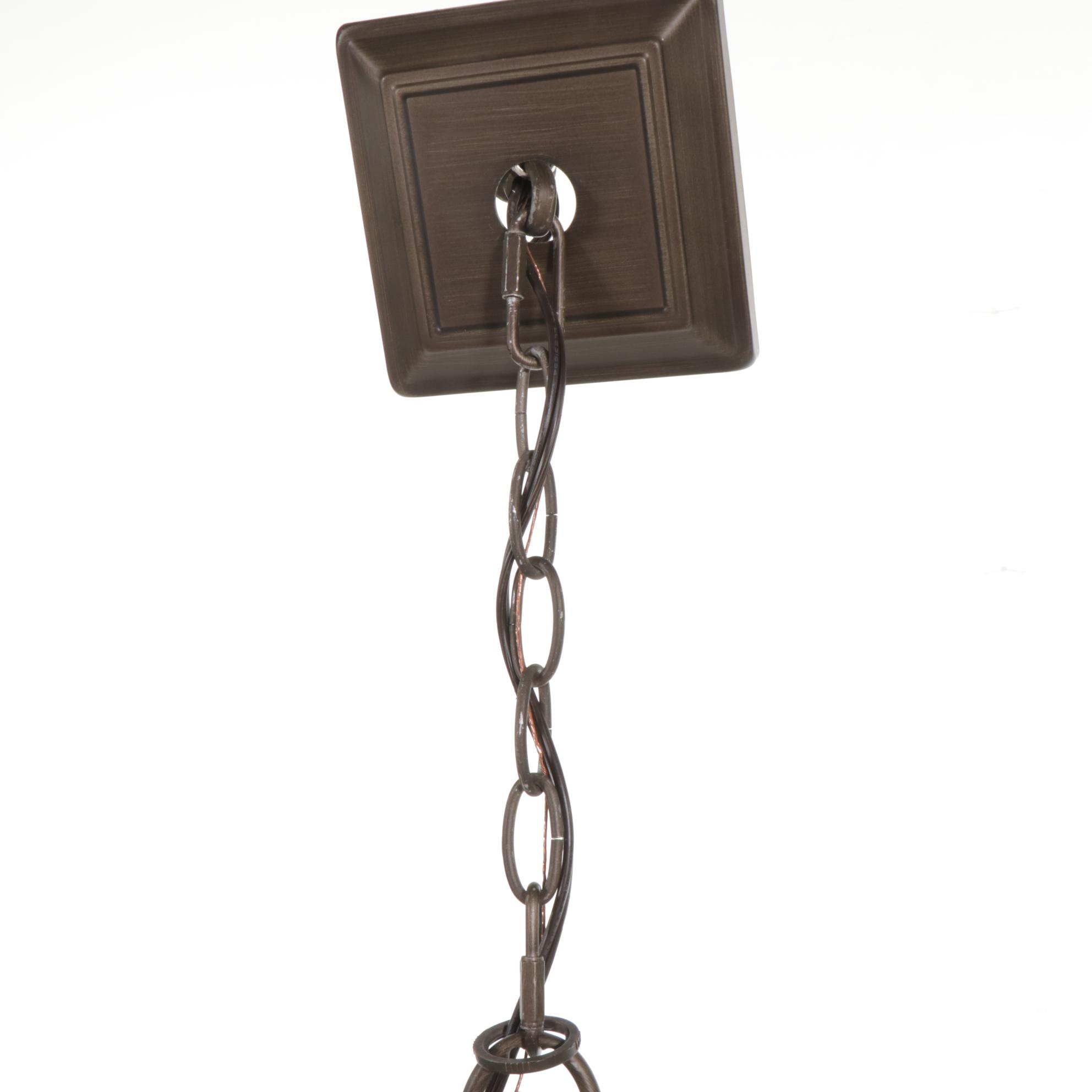 Modern Geometric Metal Cube Chandelier