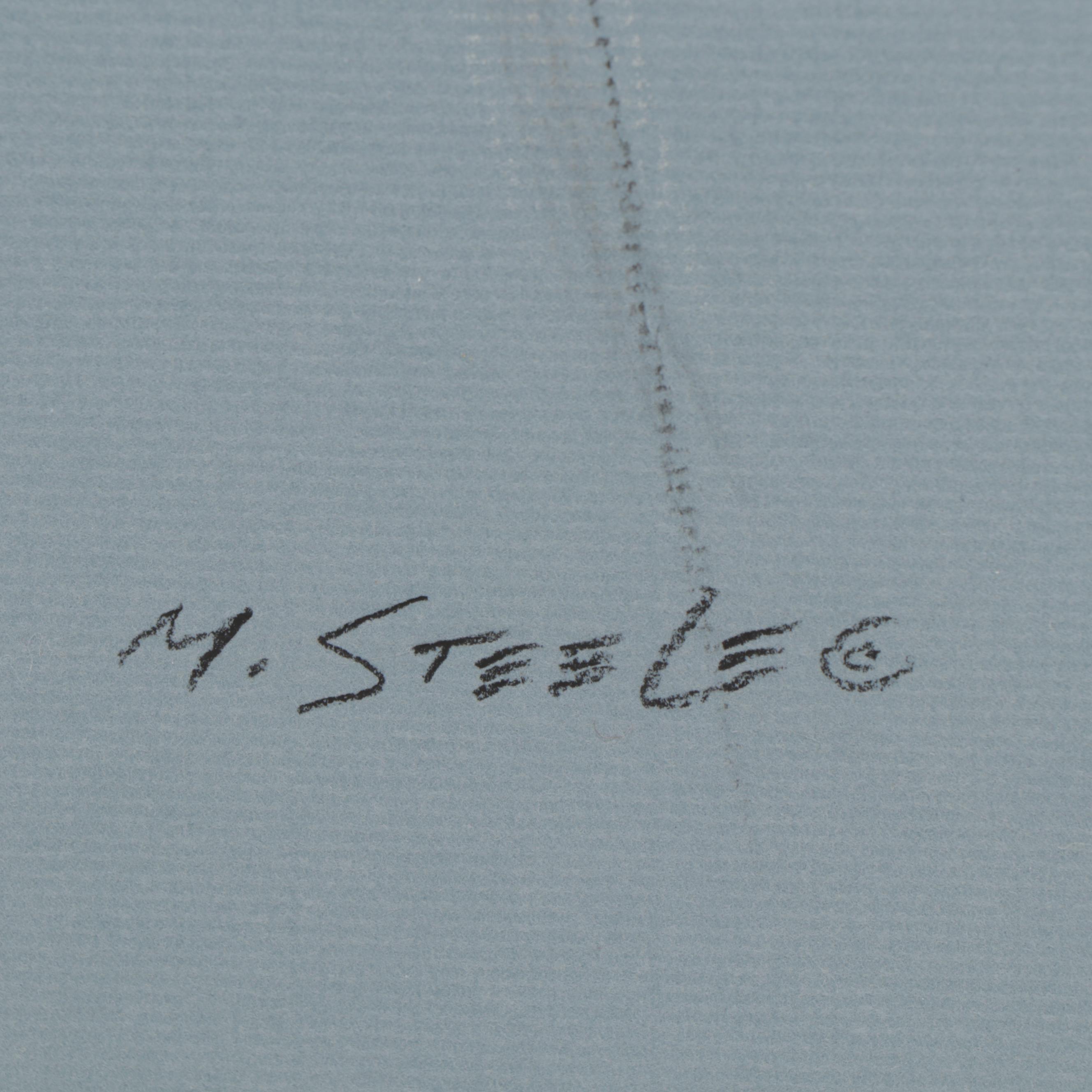 Marlene Steele Mixed Media Sketch of a Male Nude, 2013