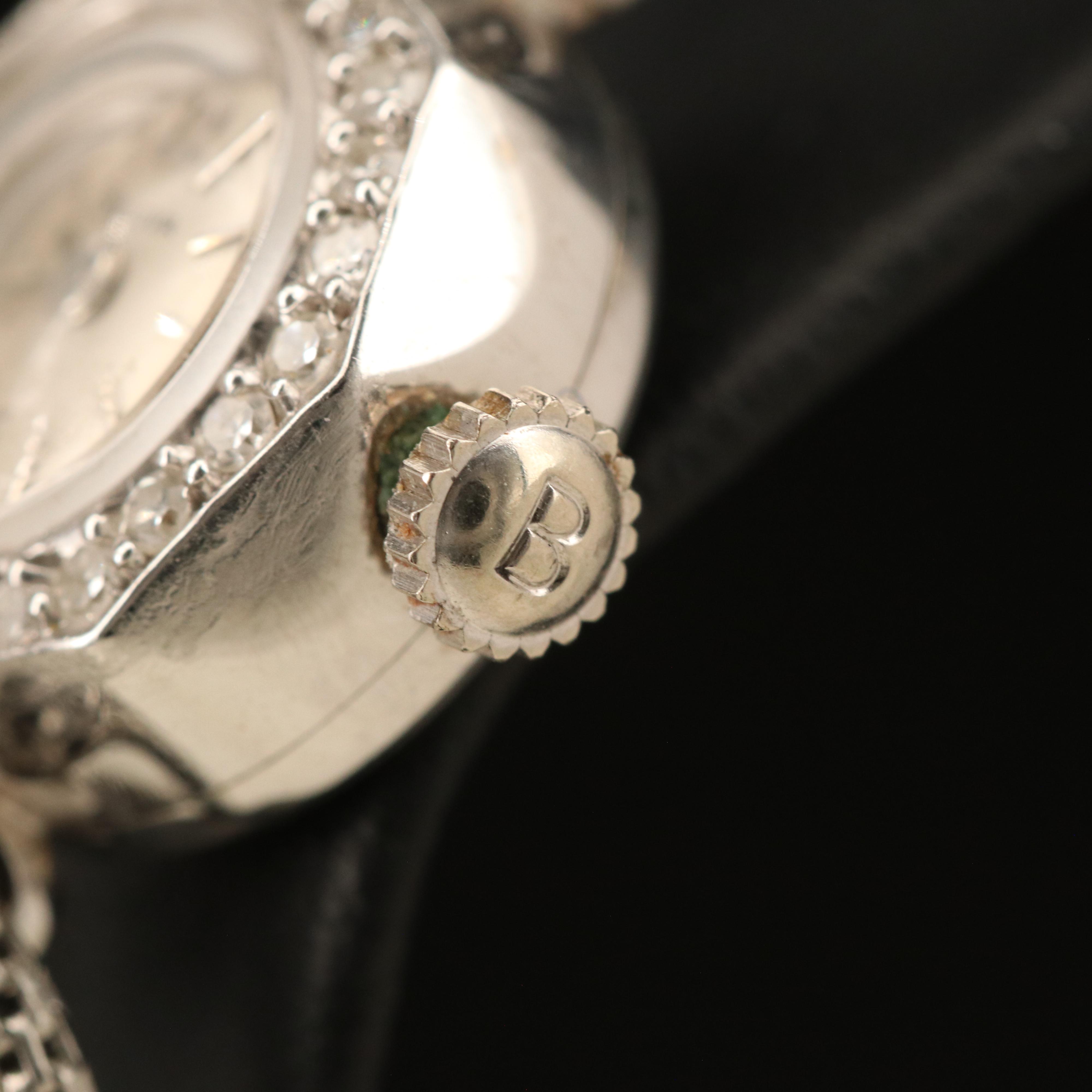 14K Bulova Diamond Watch