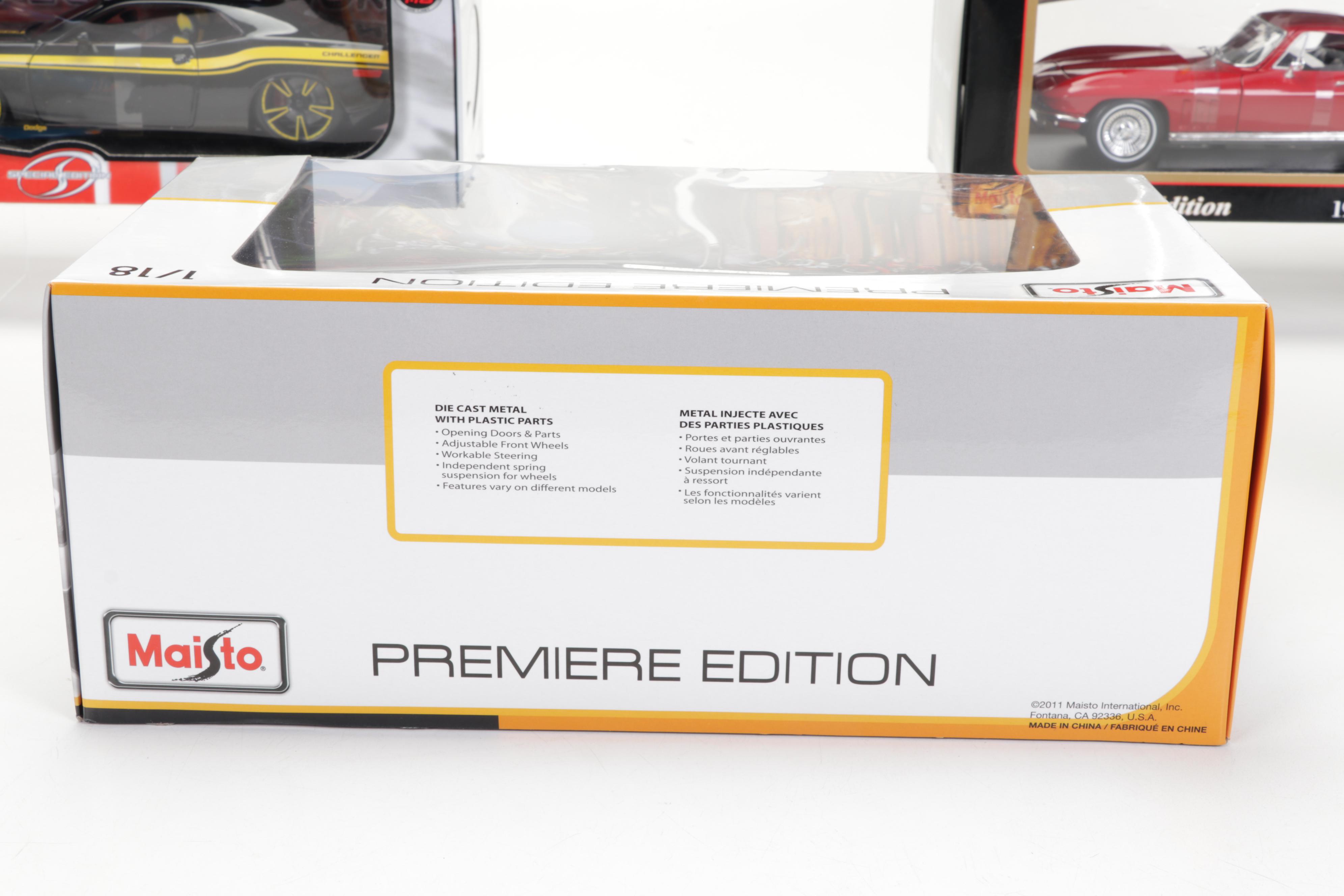 Maisto Premier Edition Mercedes-Benz SLS AMG 1/18 Diecast Car and Others