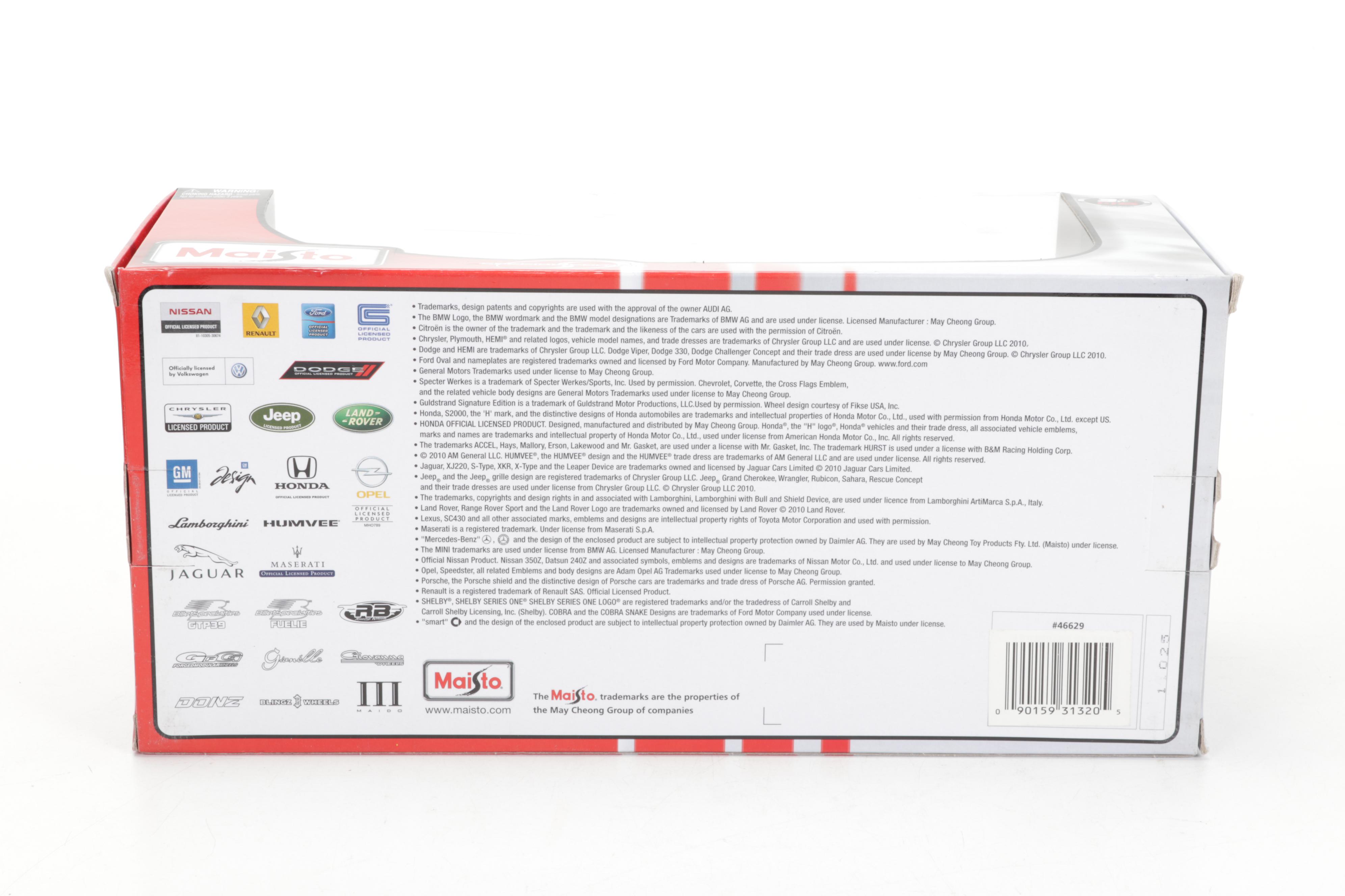 Maisto Premier Edition Mercedes-Benz SLS AMG 1/18 Diecast Car and Others