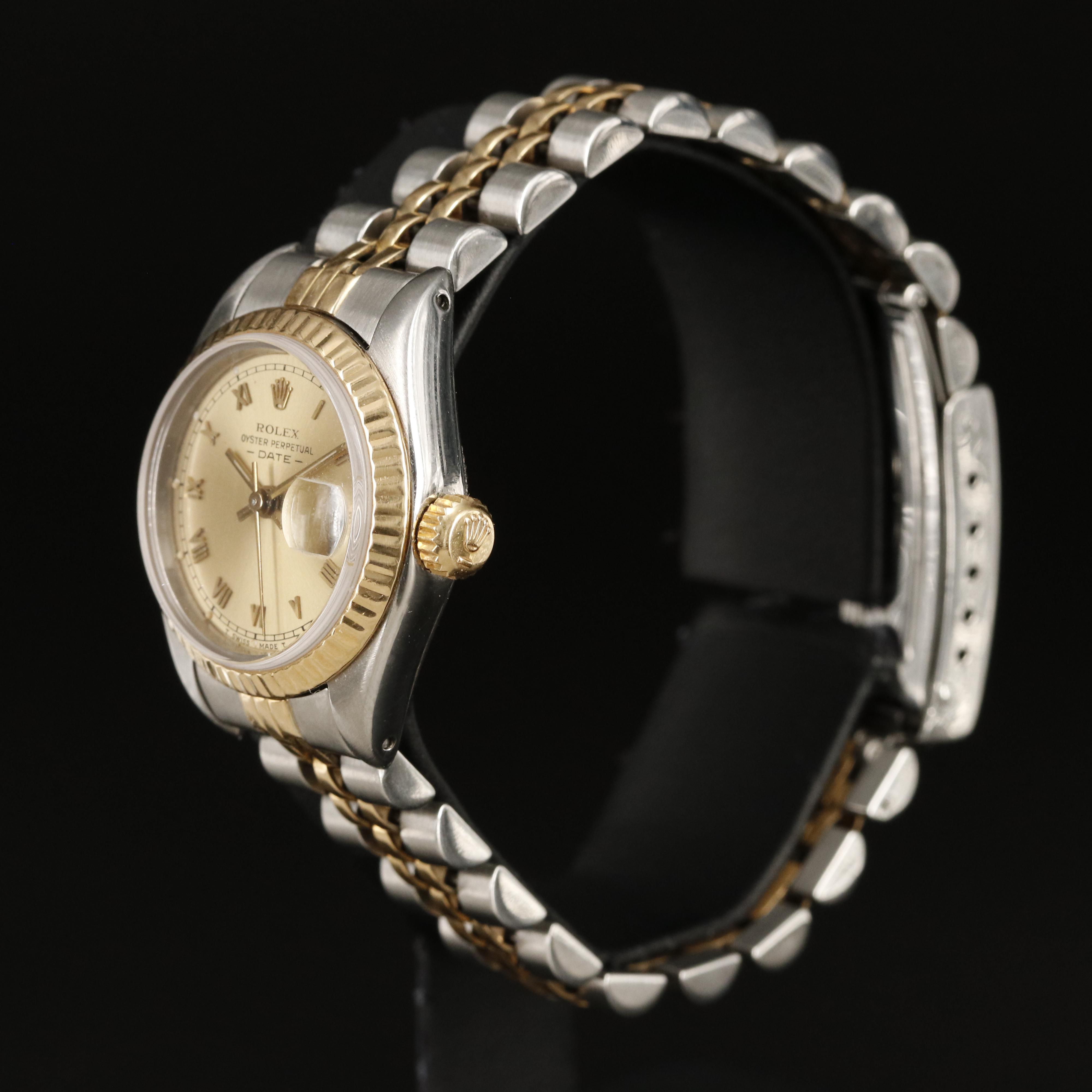 1984 Rolex Datejust Champagne Roman Dial Watch