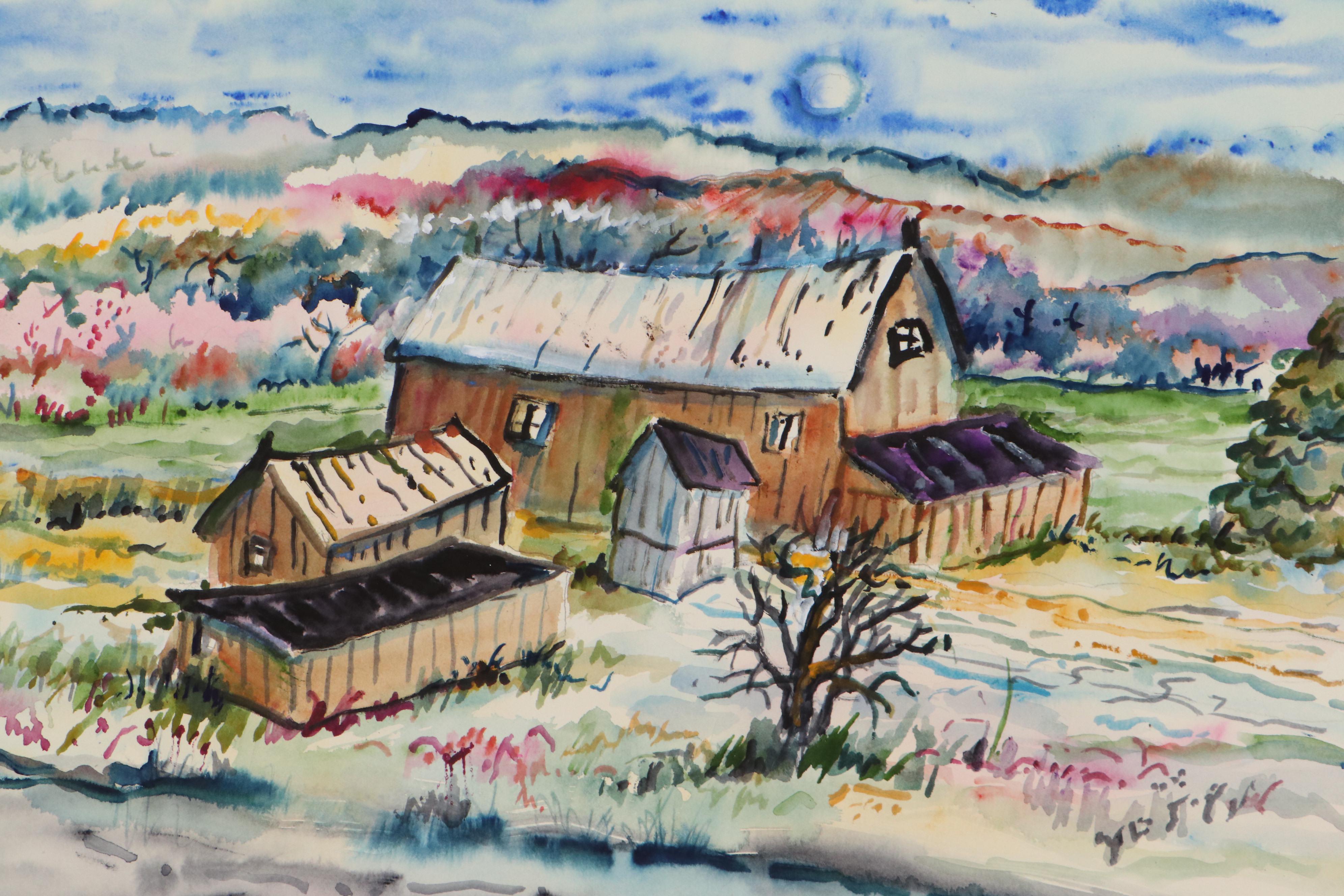 Marion Maas Landscape Watercolor Paintings