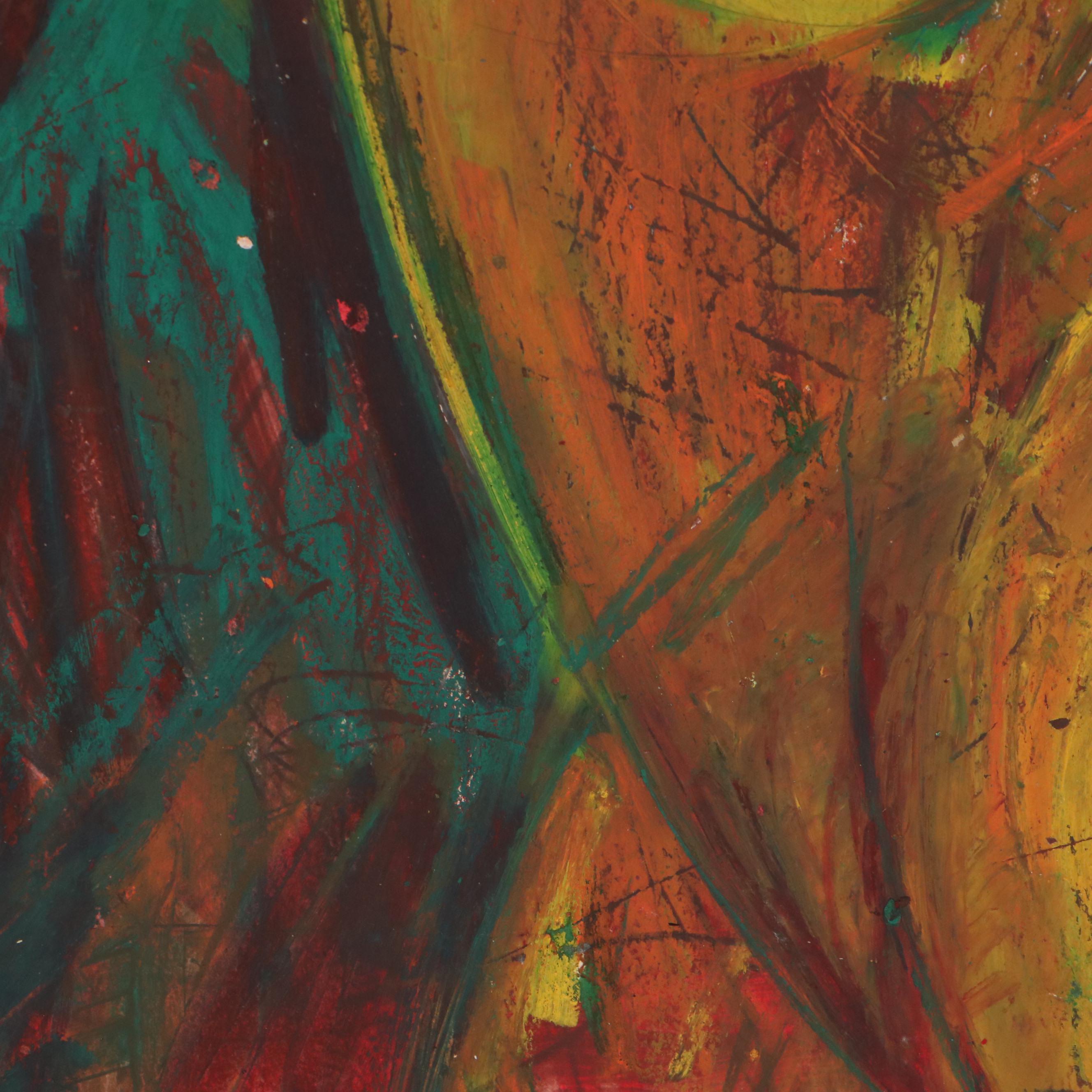 Sarah Roush Oil Pastel Drawing of Nude