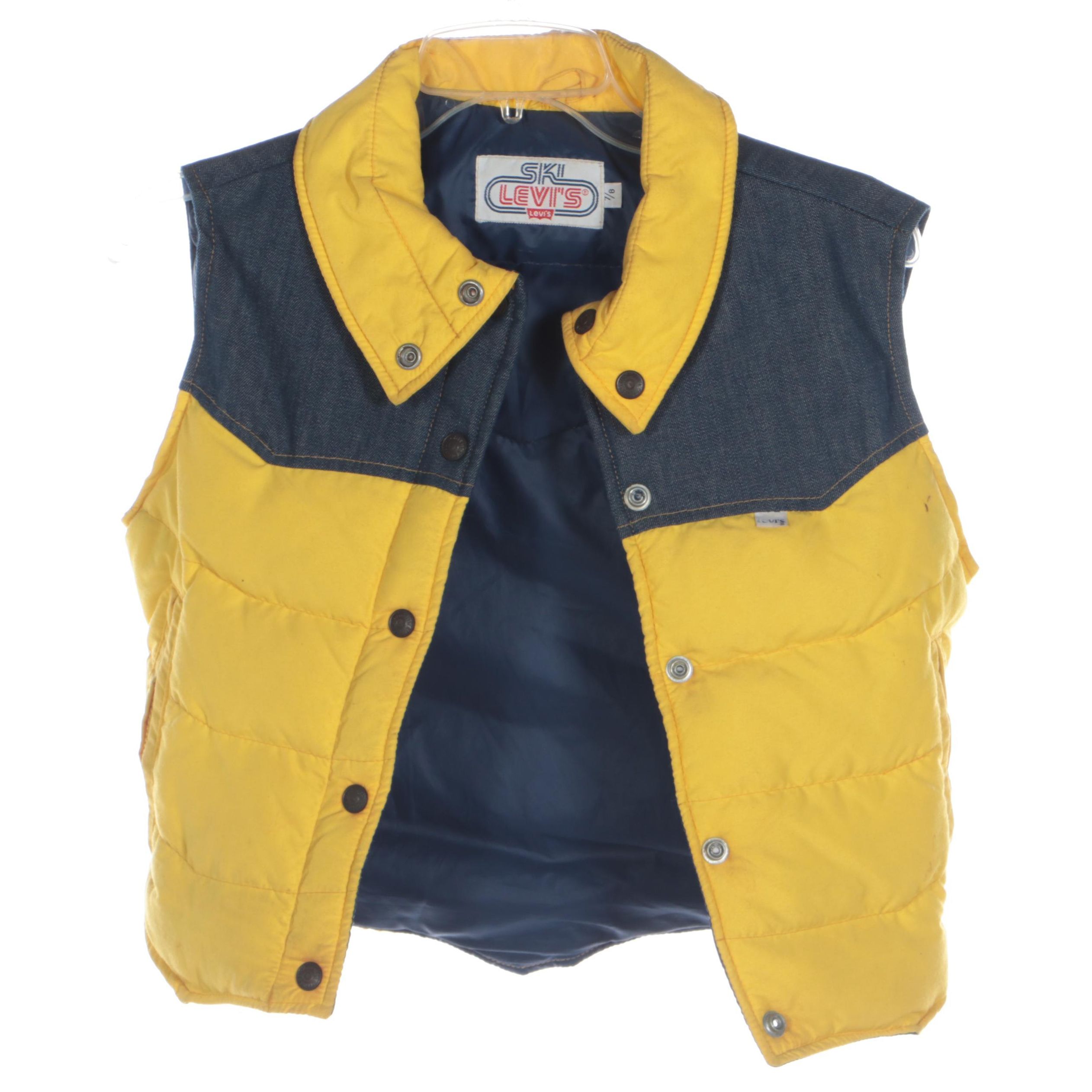 Children's Ski Levi's Down-Filled Vest in Denim and Nylon