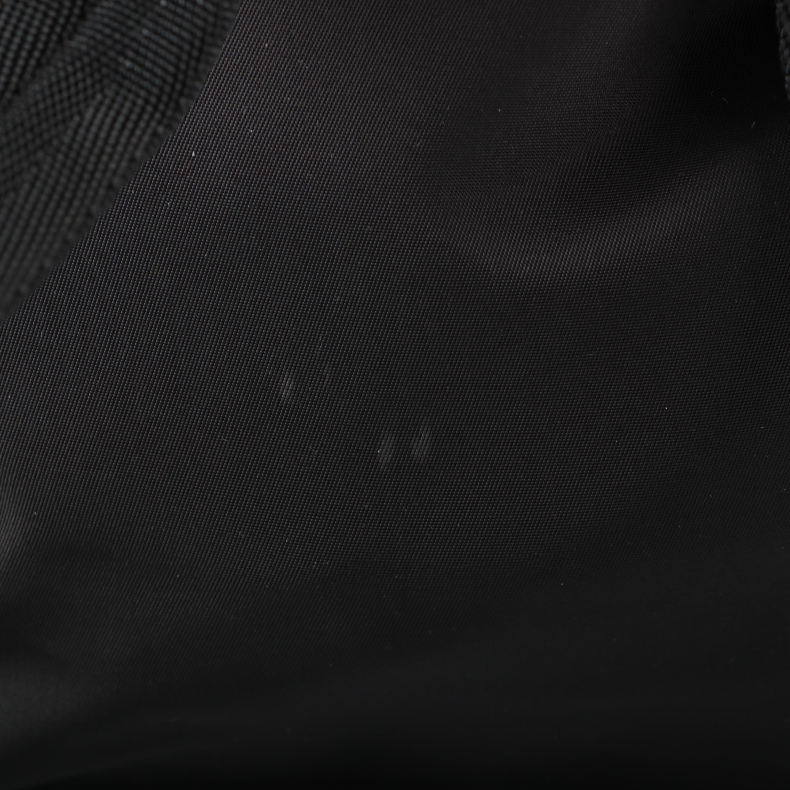 Prada Black Nylon and Patent Leather Backpack