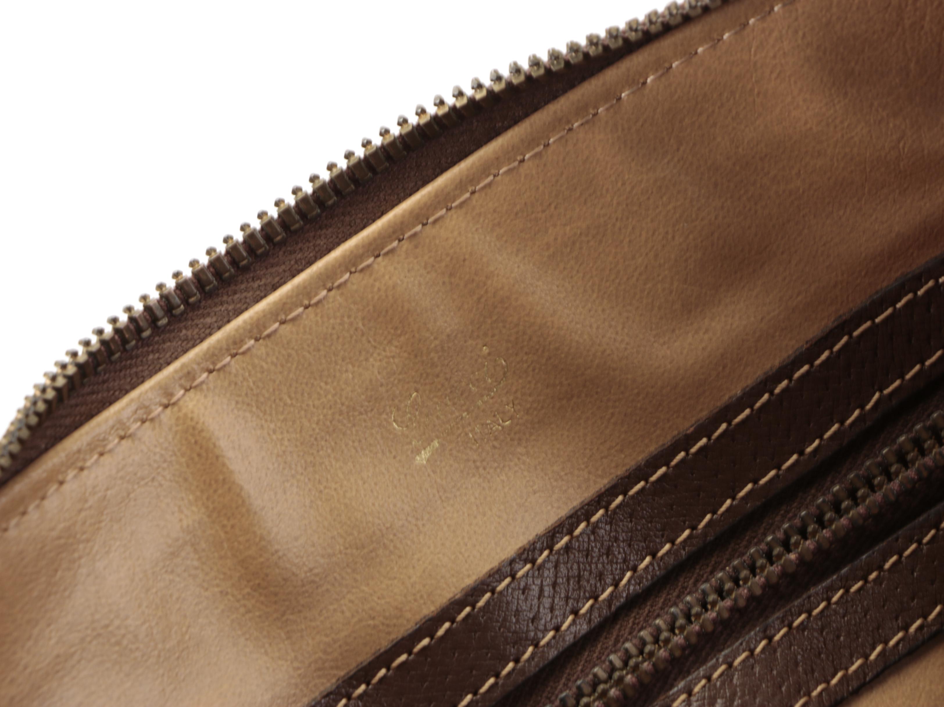 Gucci Boston Bag in GG Supreme Canvas and Leather Trim, Vintage