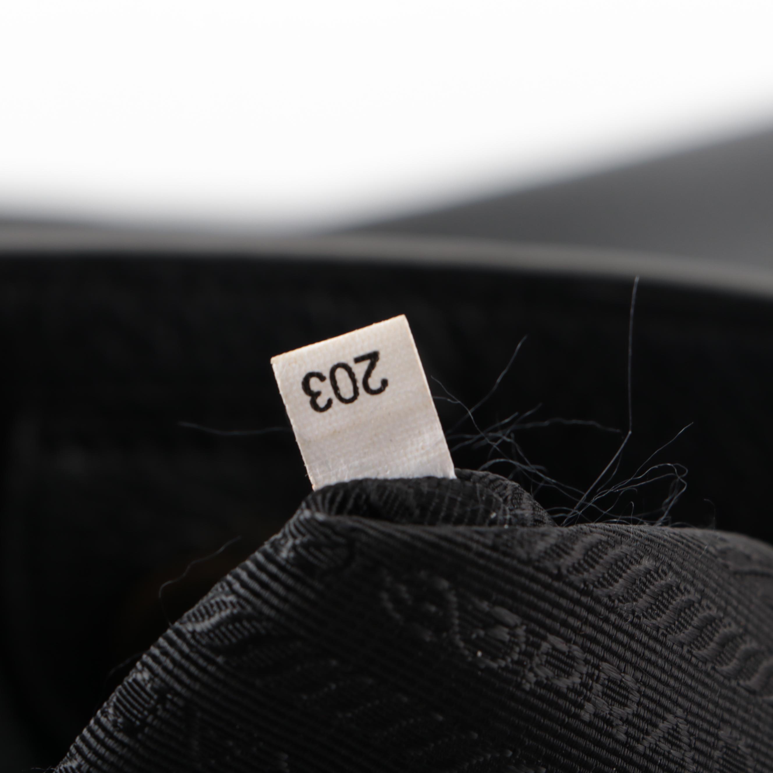 Prada Black Vitello Daino Leather Tote Bag