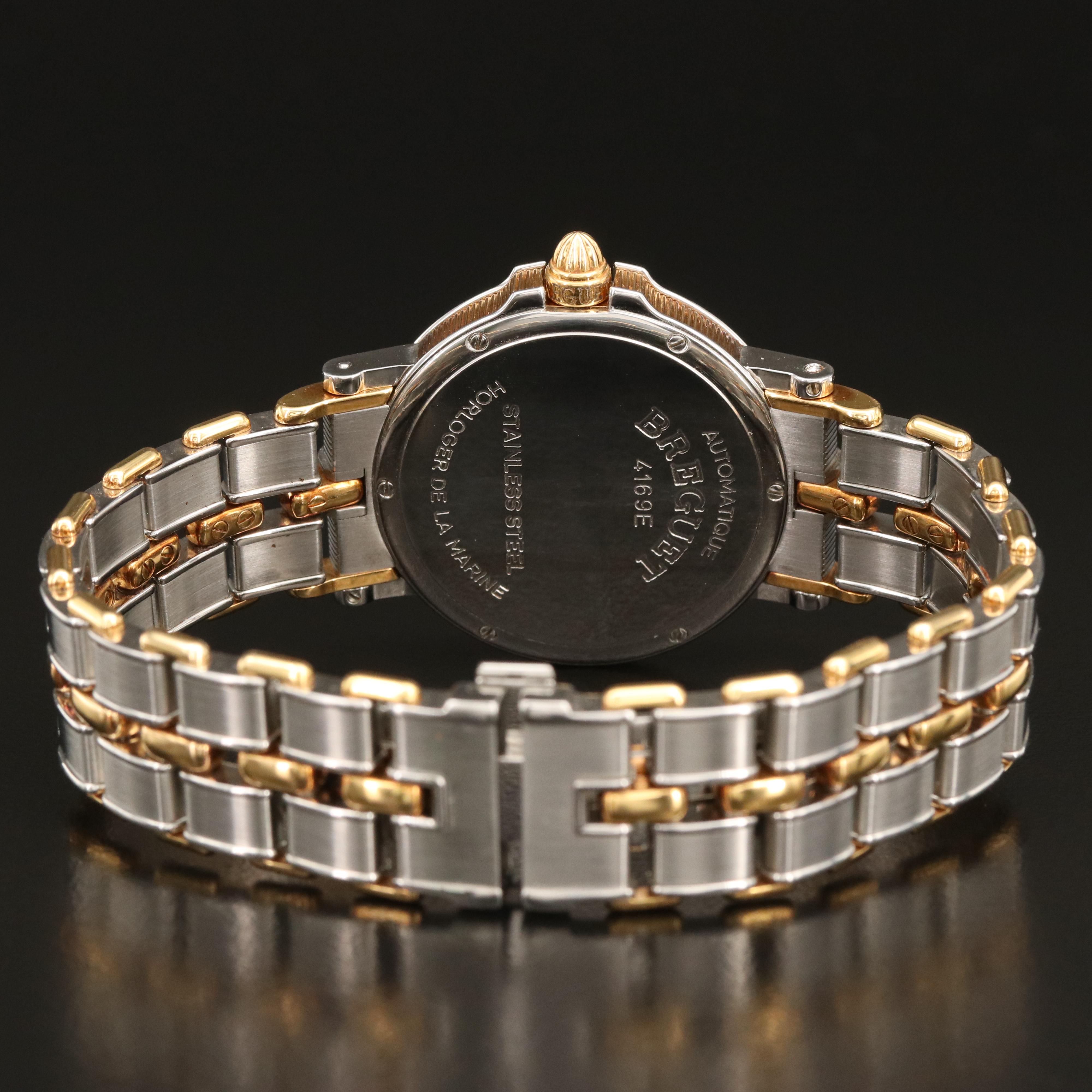 Breguet Marine MidSize 18k Gold and Steel Automatic Watch