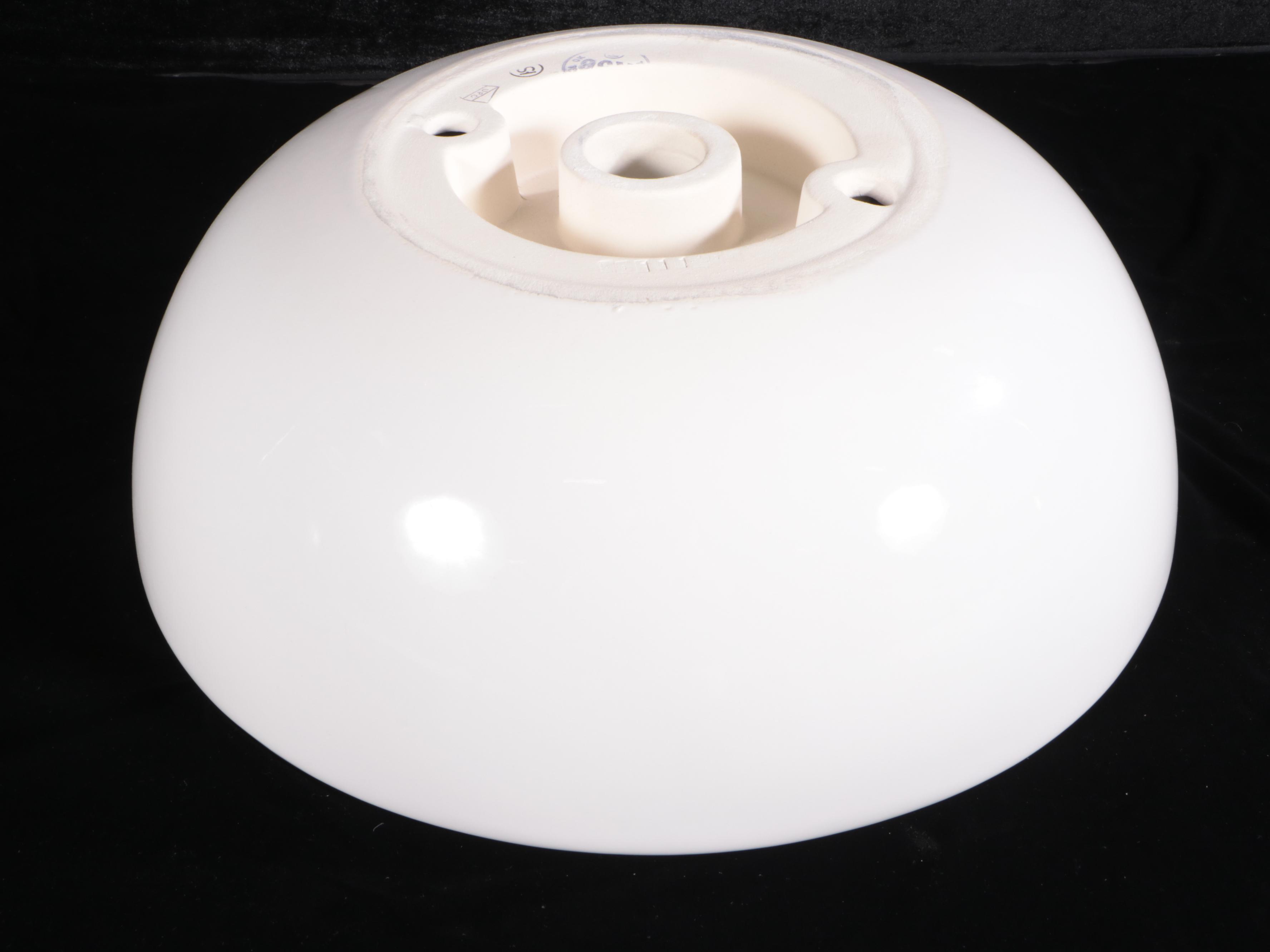 White Round Porcelain Vessel Sink