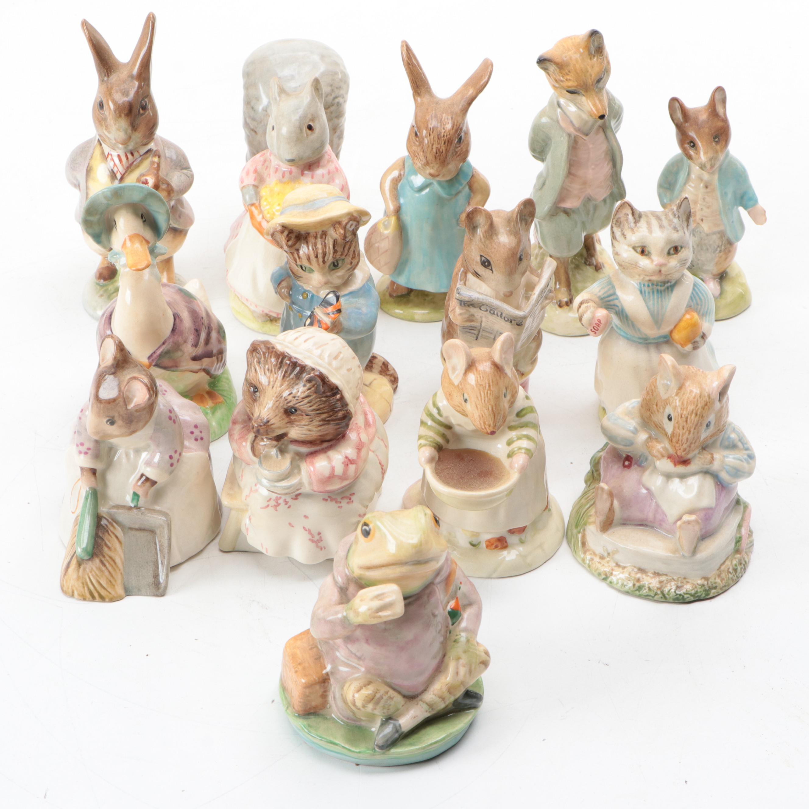"Jemima Puddleduck" and Other Beatrix Potter Porcelain Figurines