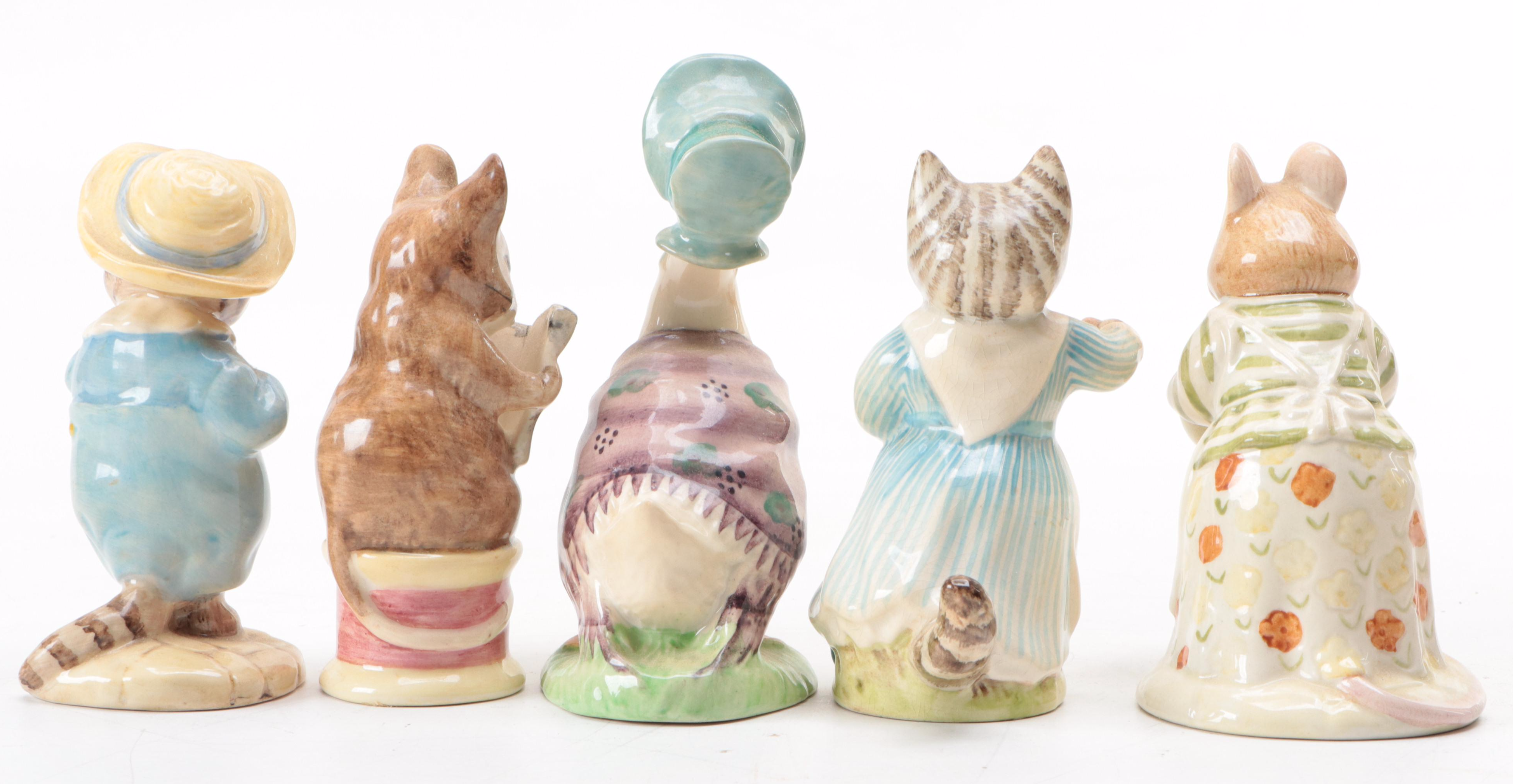 "Jemima Puddleduck" and Other Beatrix Potter Porcelain Figurines