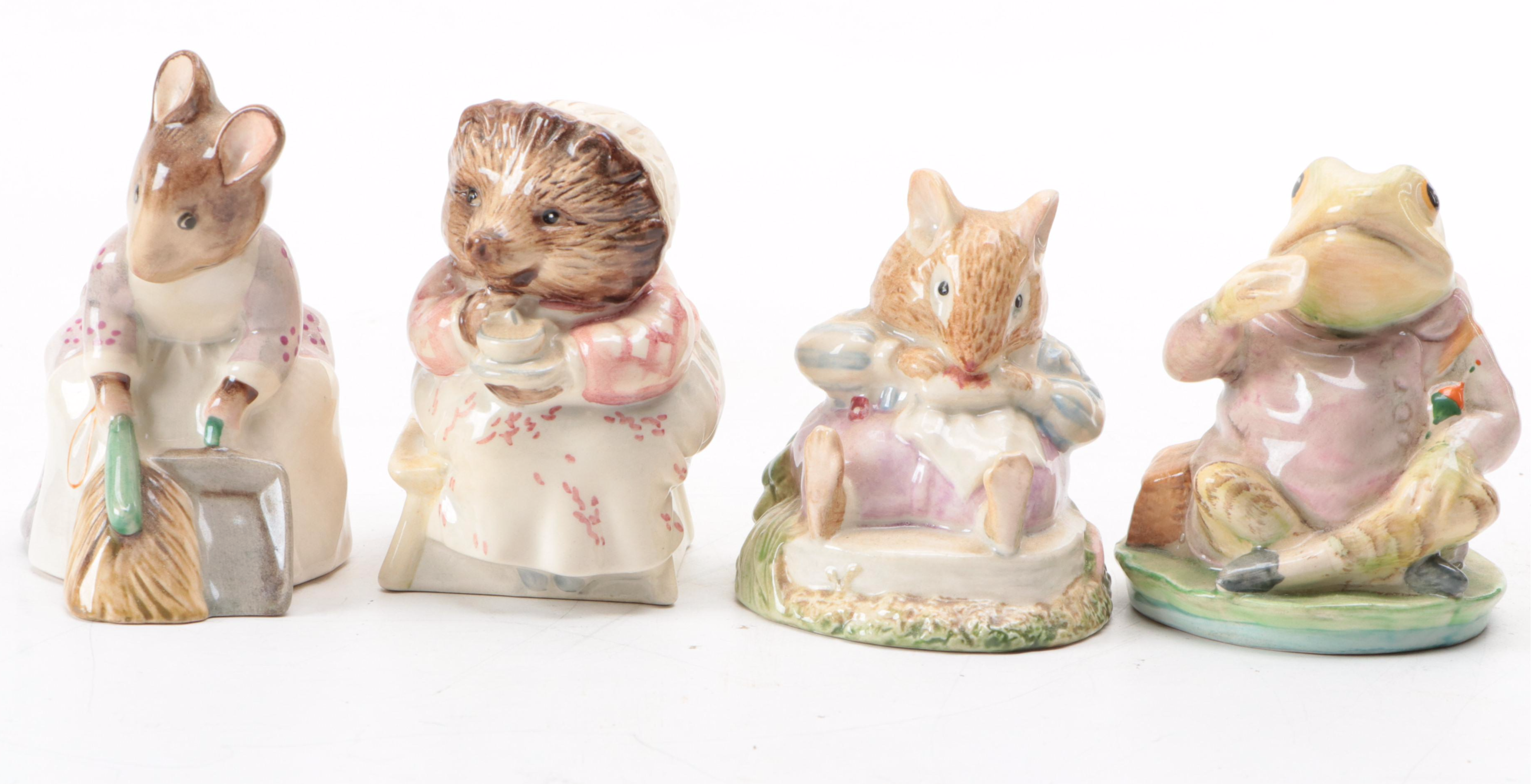"Jemima Puddleduck" and Other Beatrix Potter Porcelain Figurines