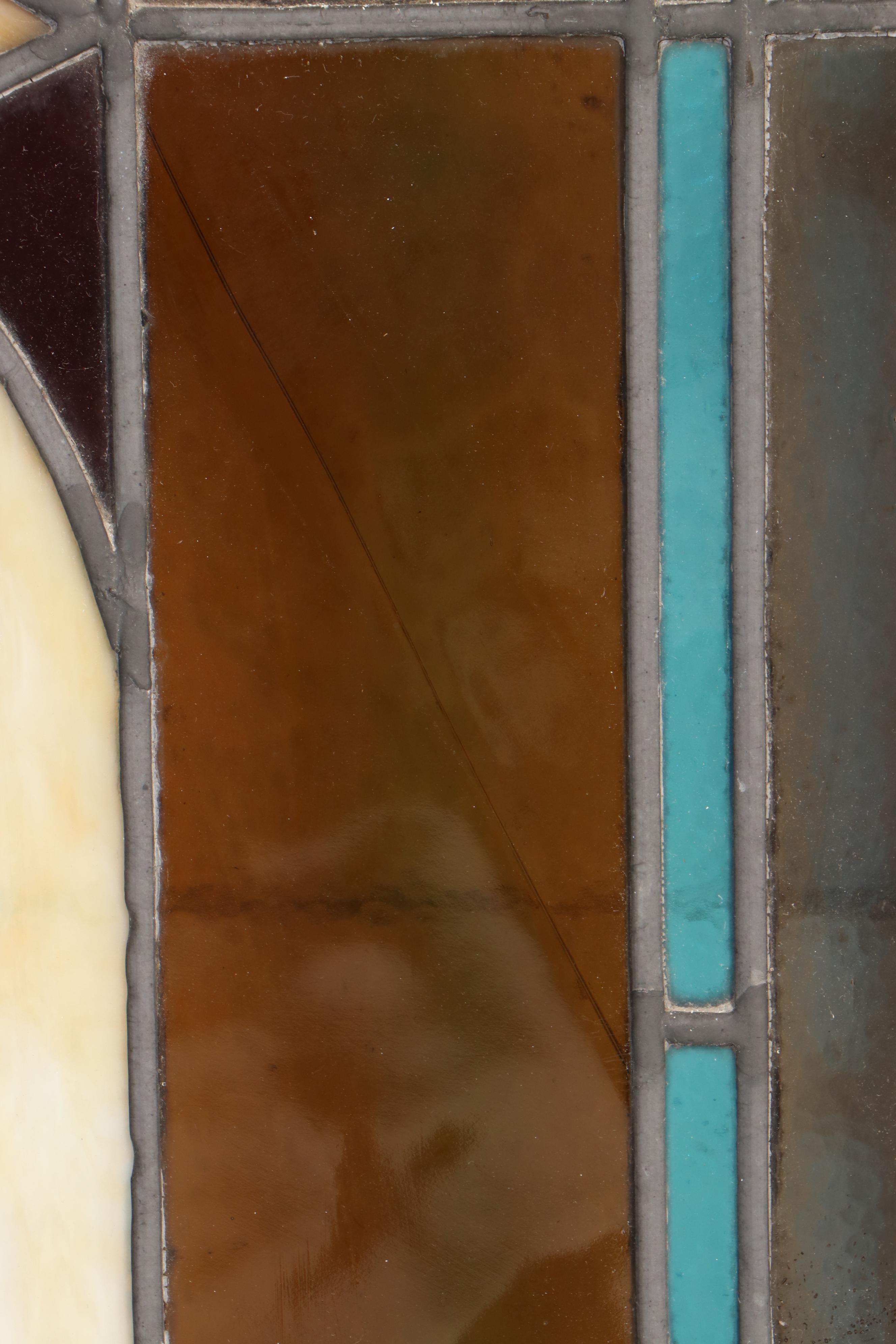 Gothic Arched Stained Glass Window, Late 19th/Early 20th Century