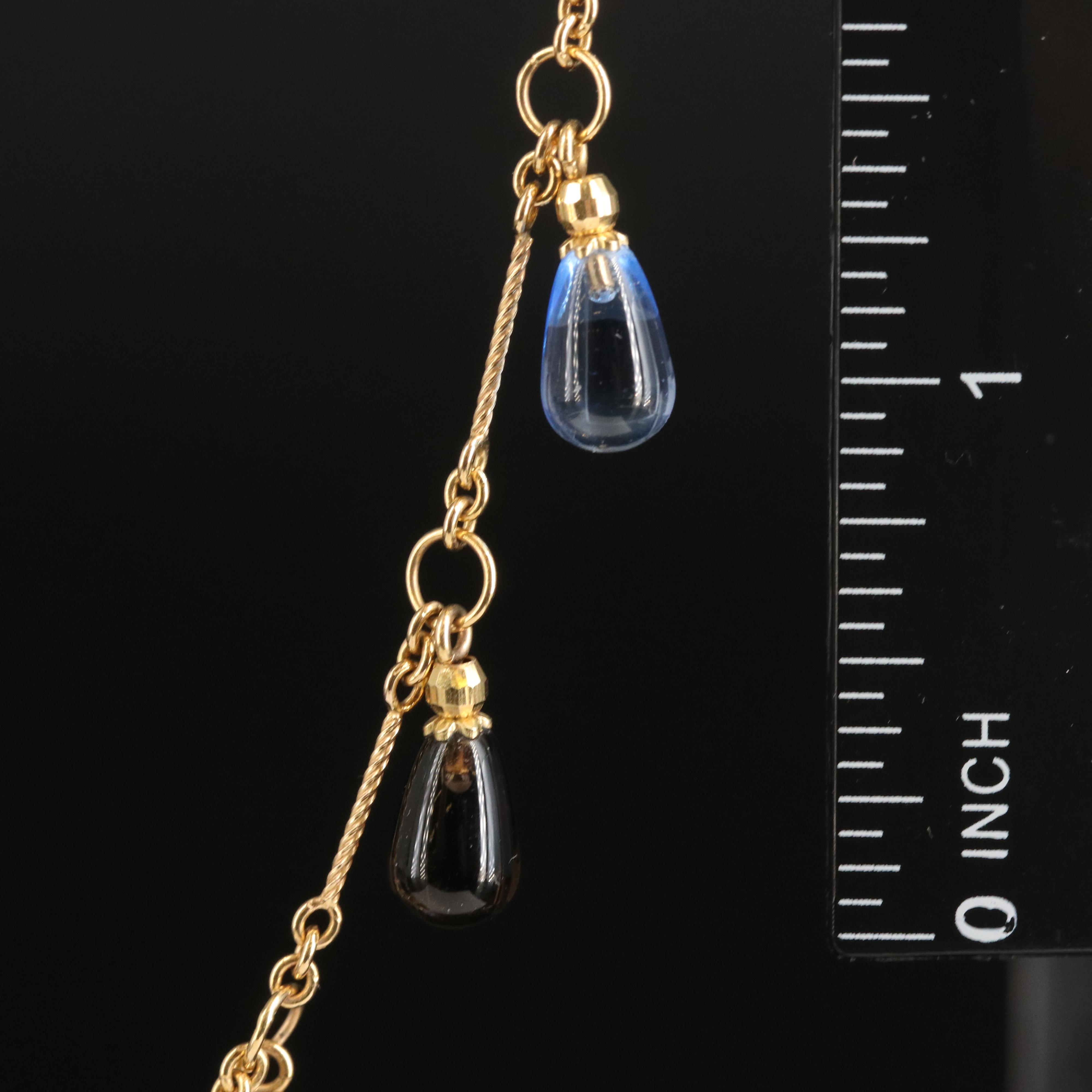 Italian Milros 14K Quartz Necklace