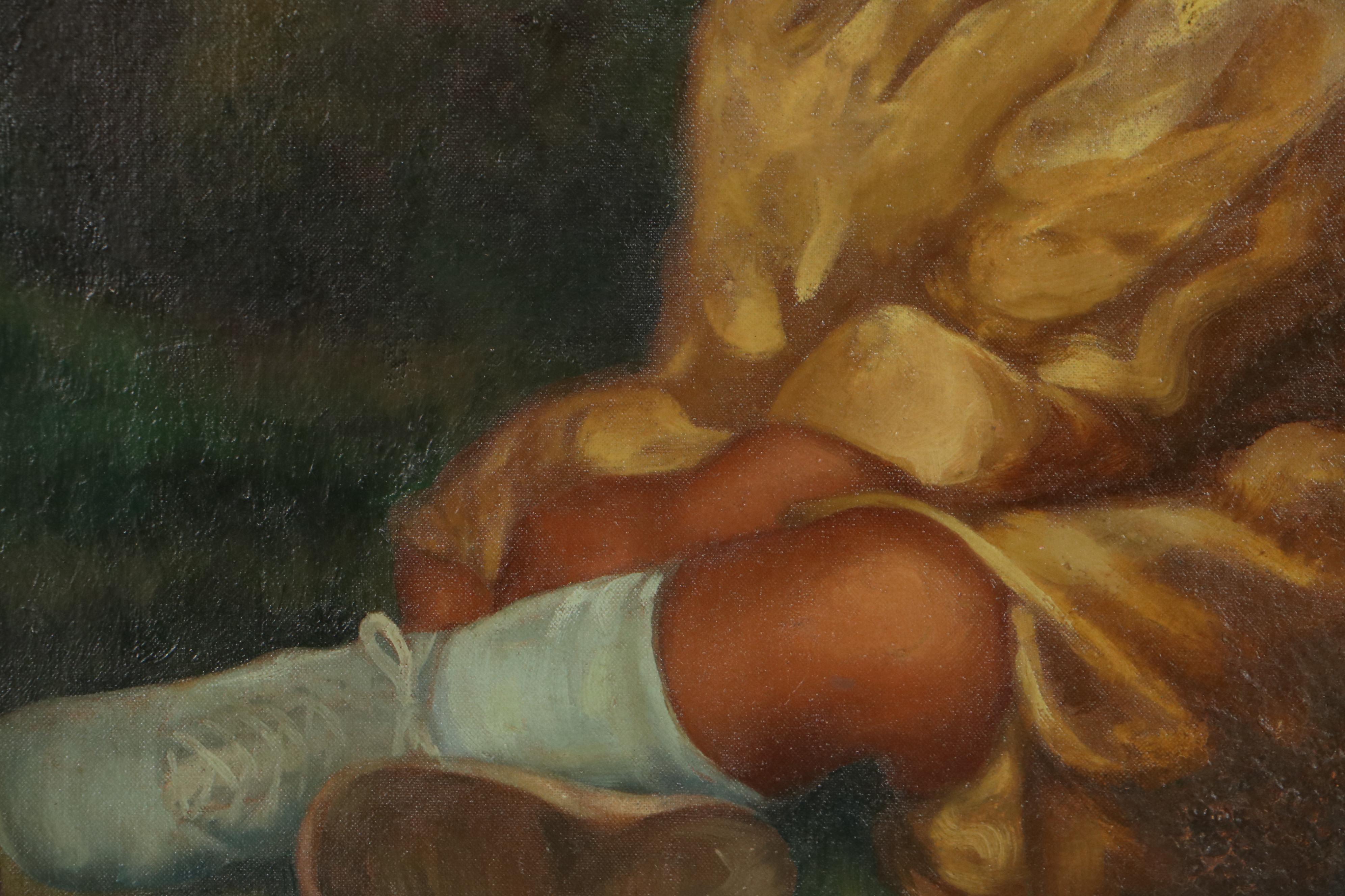 Portrait Oil Painting of Young Boy