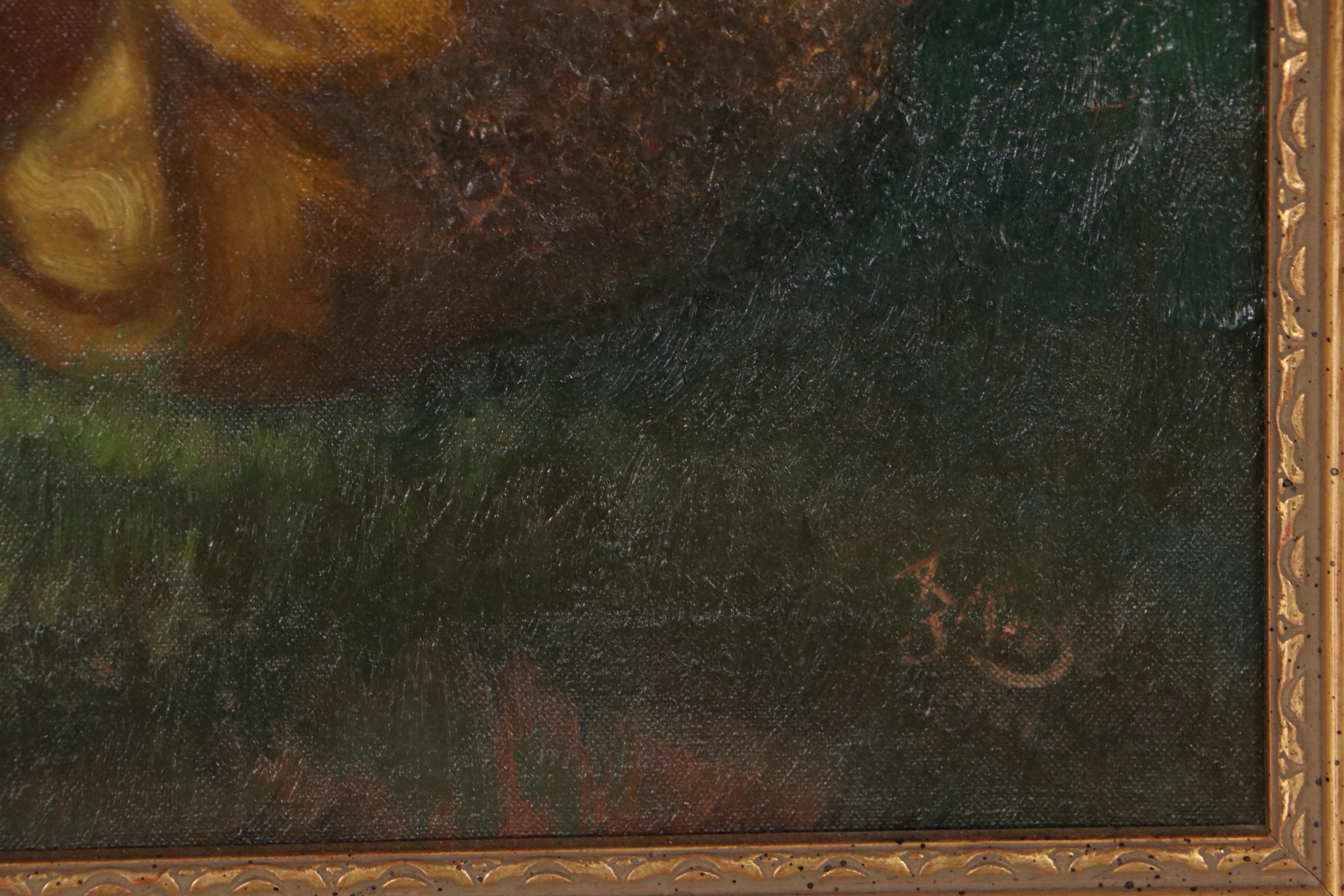 Portrait Oil Painting of Young Boy