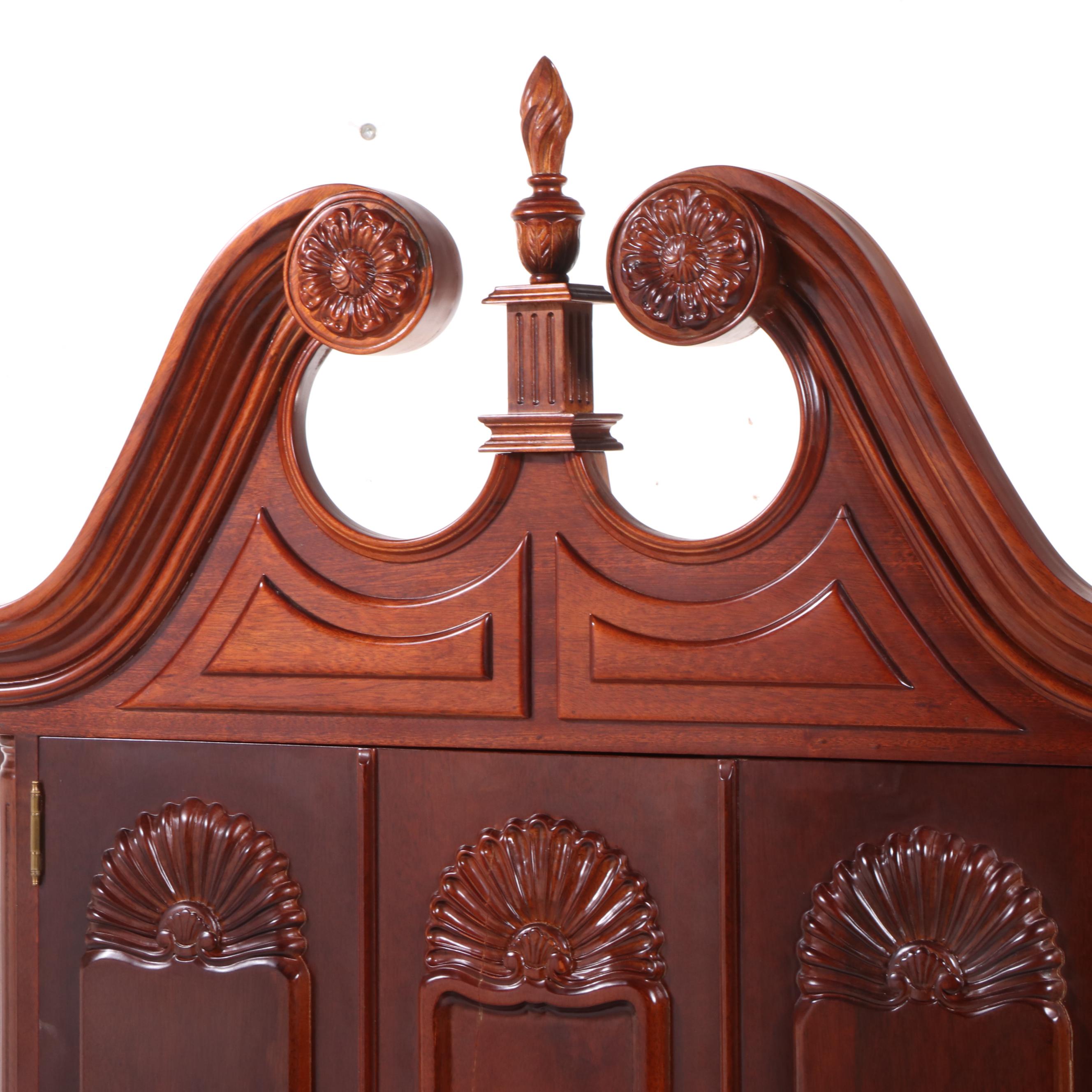 Chippendale Style Mahogany Secretary Desk After Goddard & Townsend