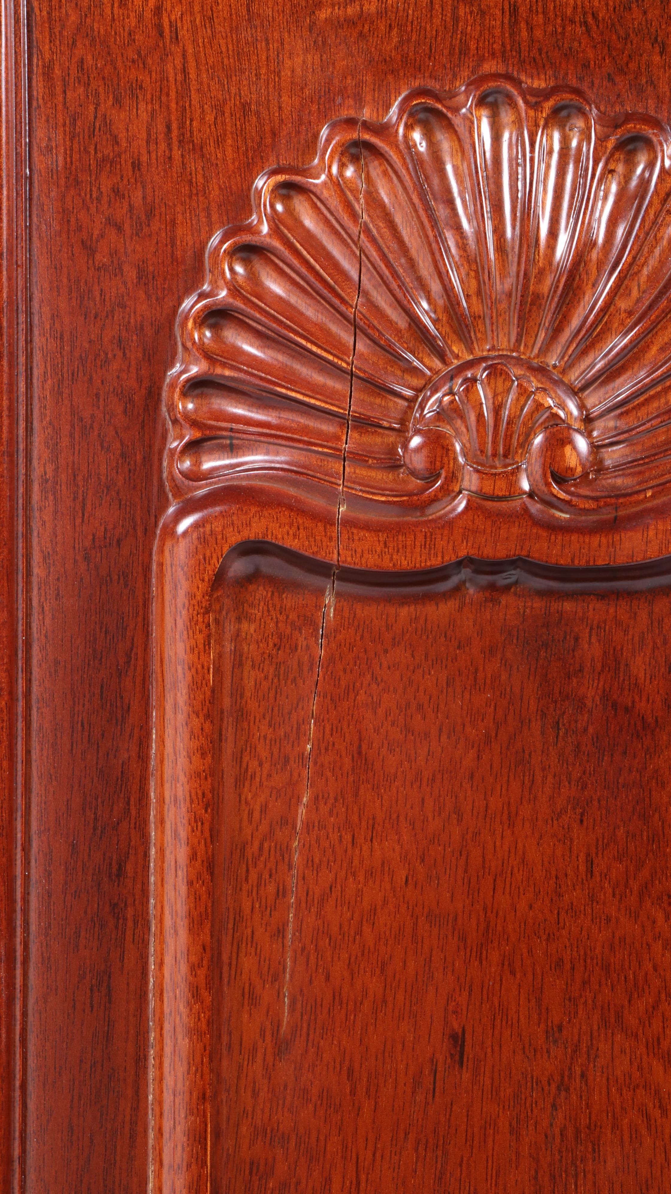 Chippendale Style Mahogany Secretary Desk After Goddard & Townsend
