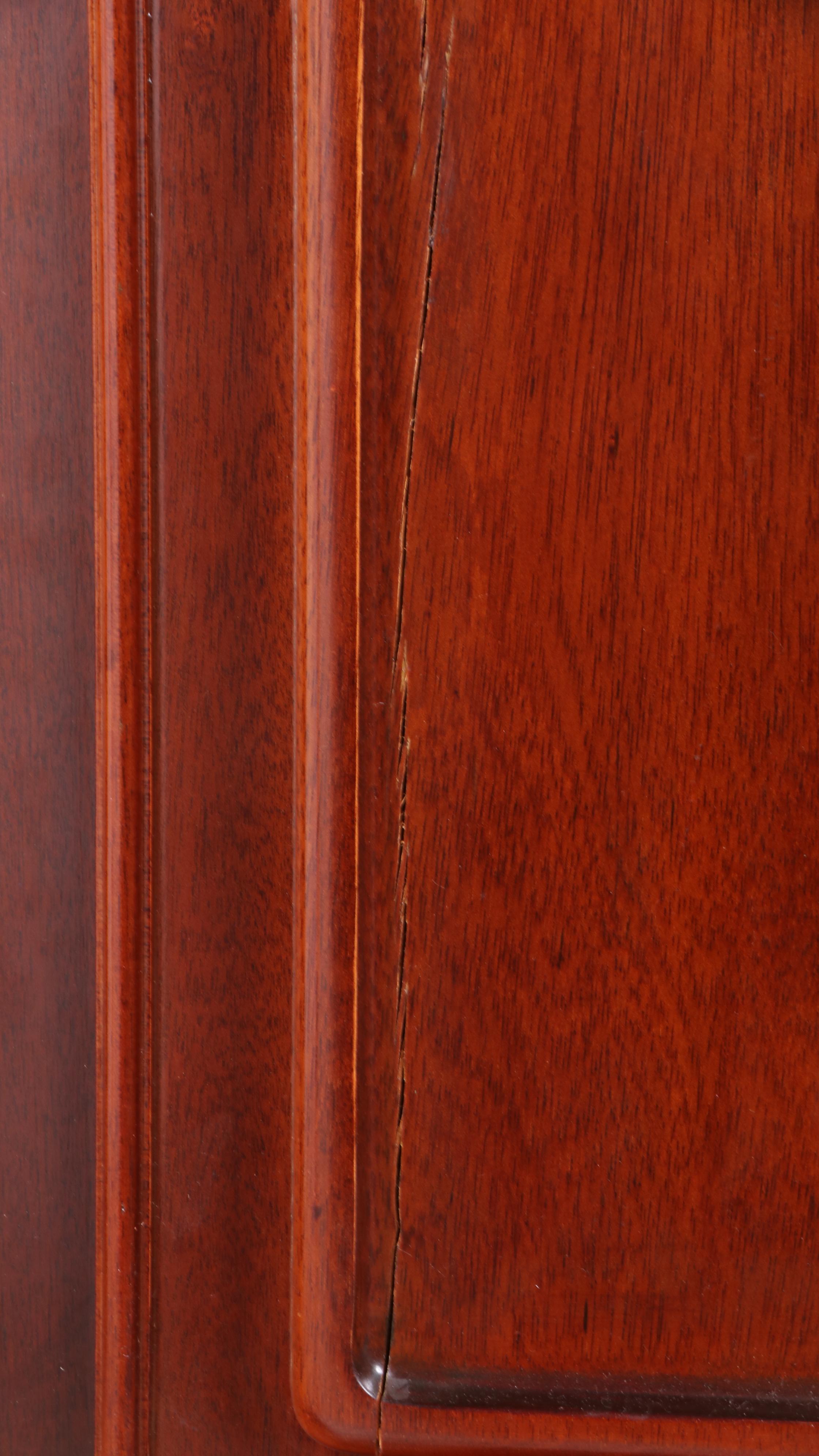 Chippendale Style Mahogany Secretary Desk After Goddard & Townsend