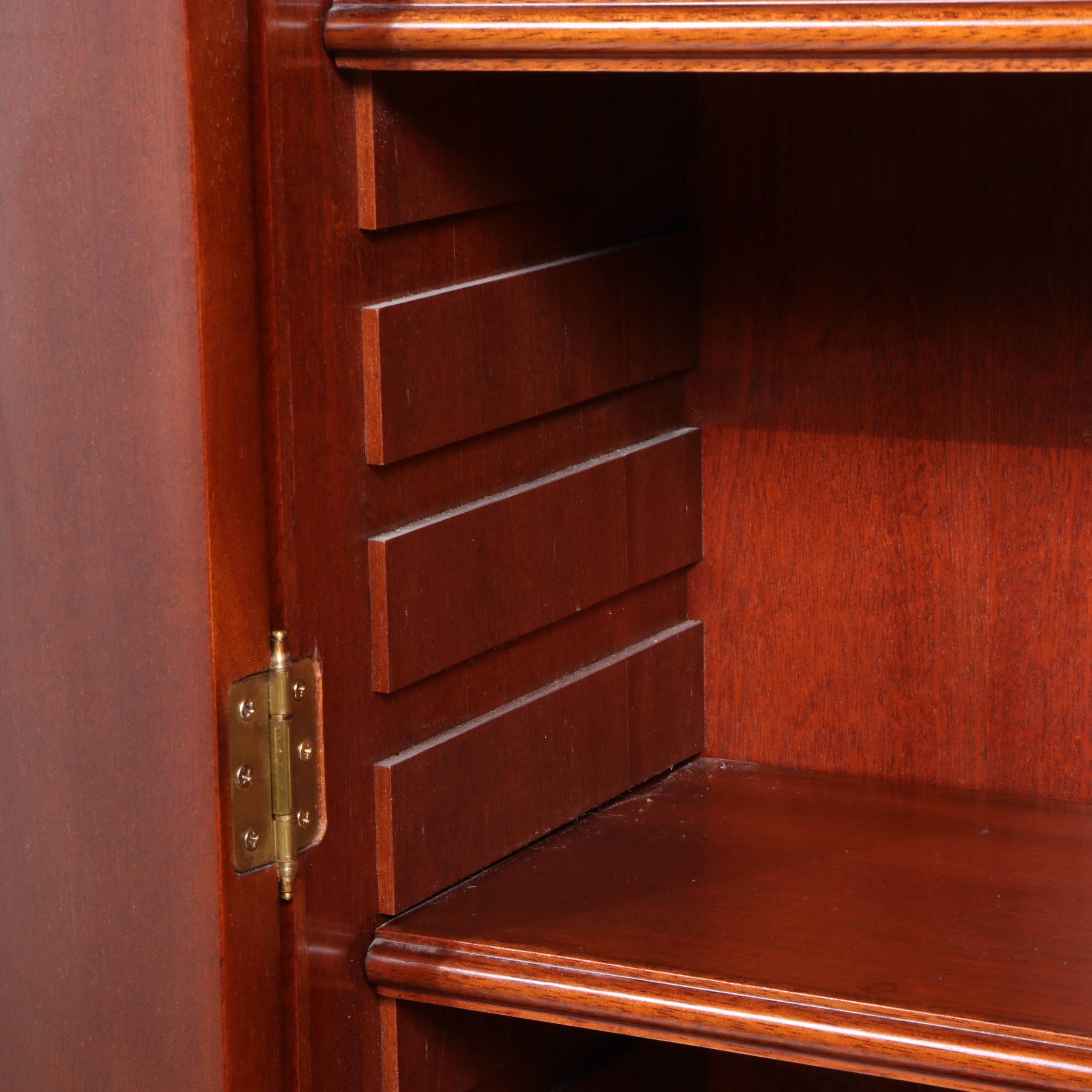 Chippendale Style Mahogany Secretary Desk After Goddard & Townsend