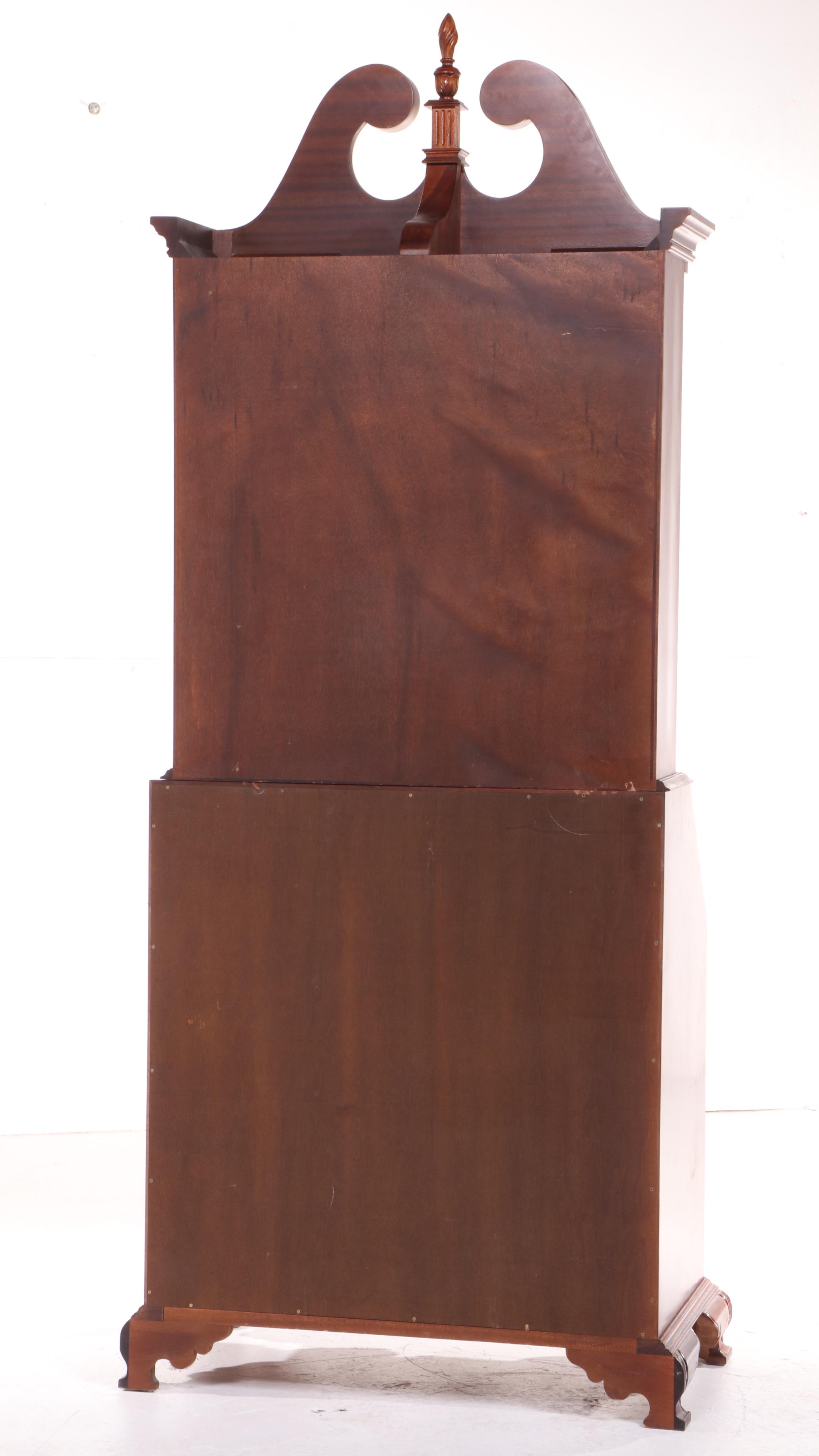 Chippendale Style Mahogany Secretary Desk After Goddard & Townsend