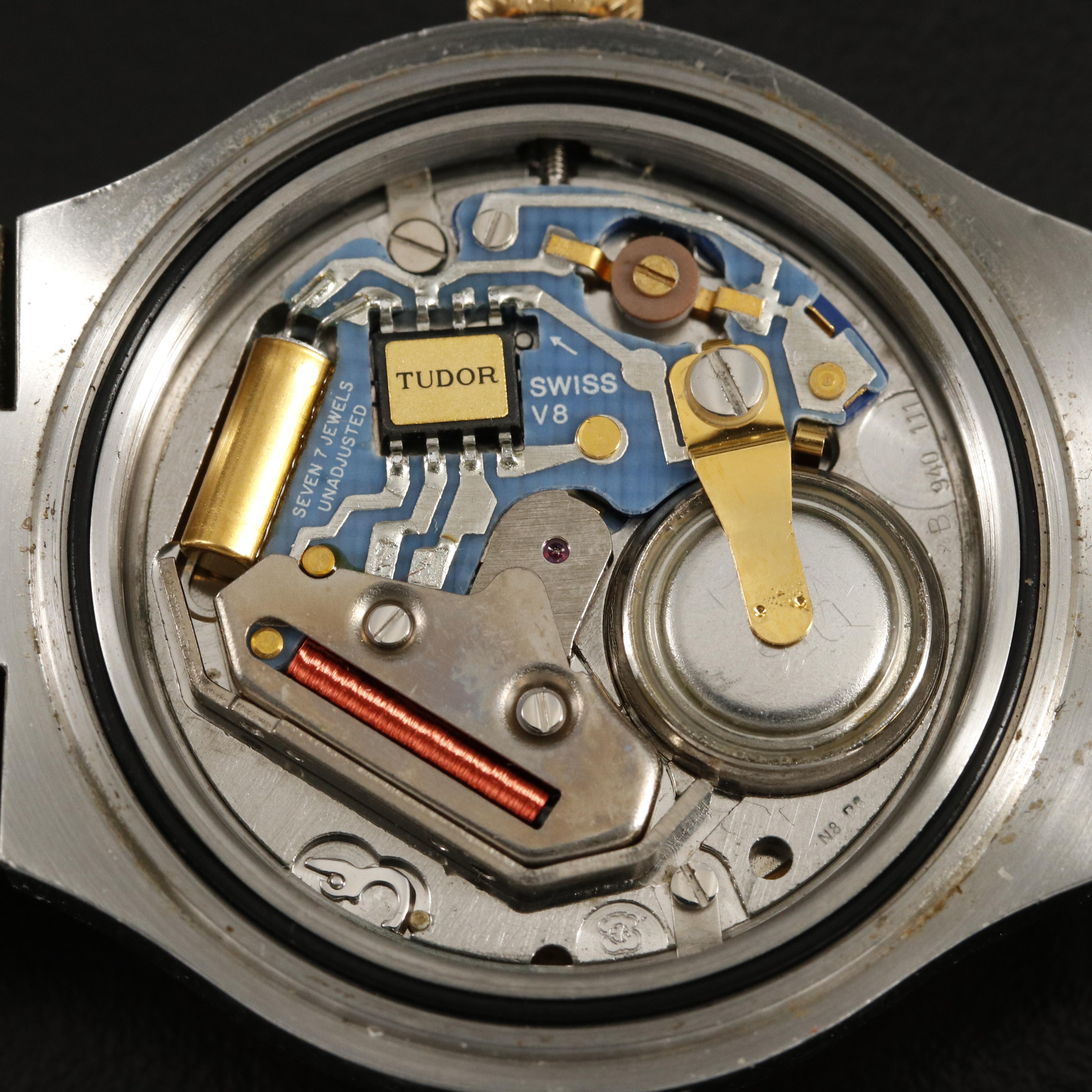 18K and Stainless Steel Tudor Prince-Quartz Oysterdate Watch