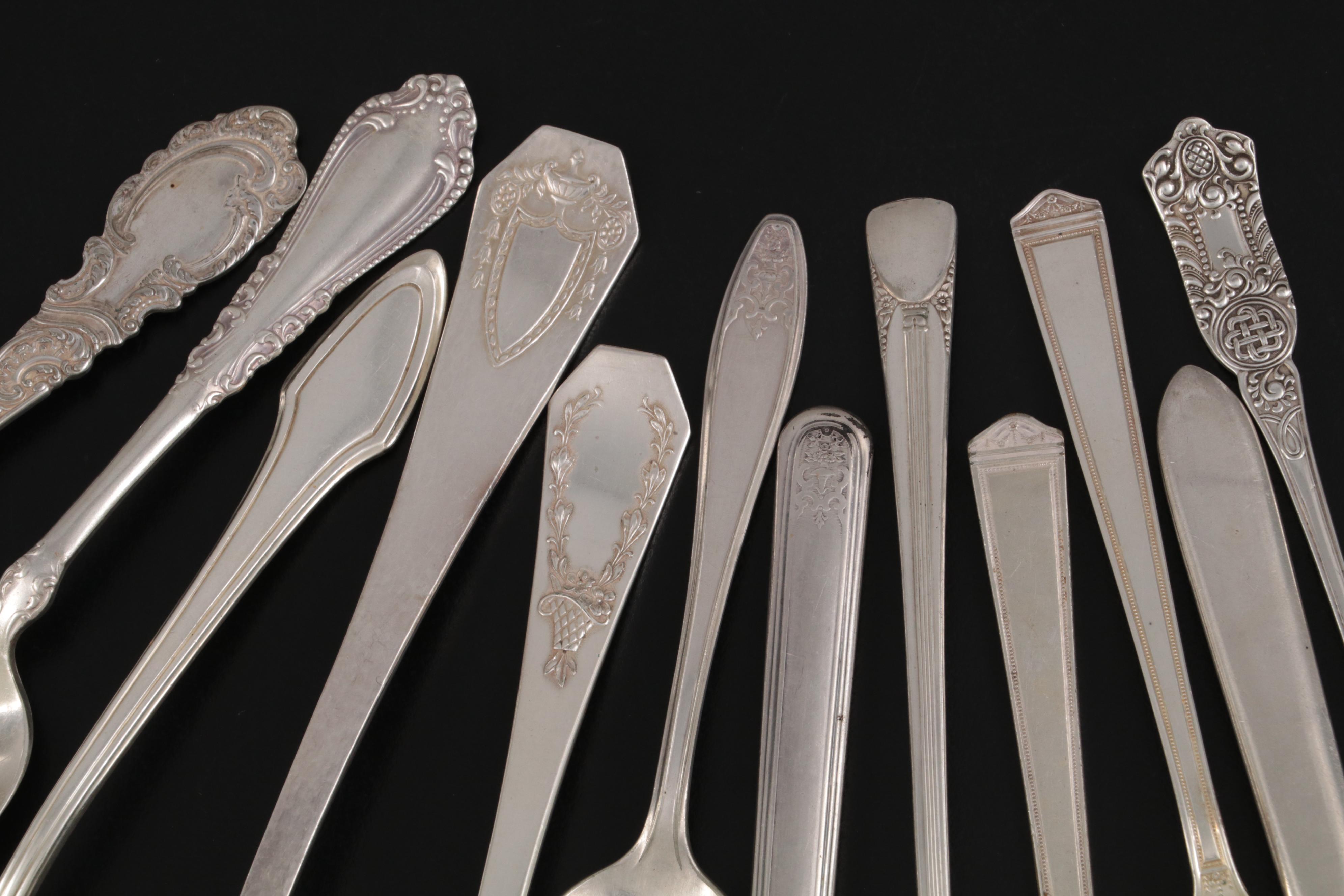 1847 Rogers Bros. and Others Silver Plate Flatware and Table Accessories