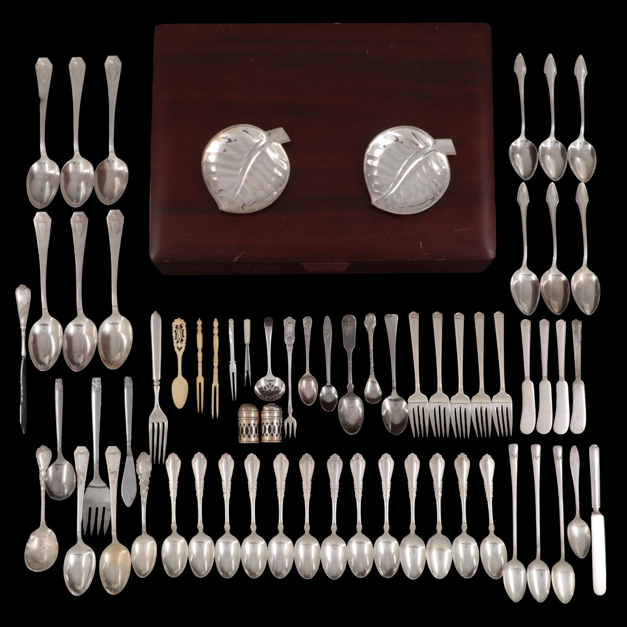 1847 Rogers Bros. and Others Silver Plate Flatware and Table Accessories