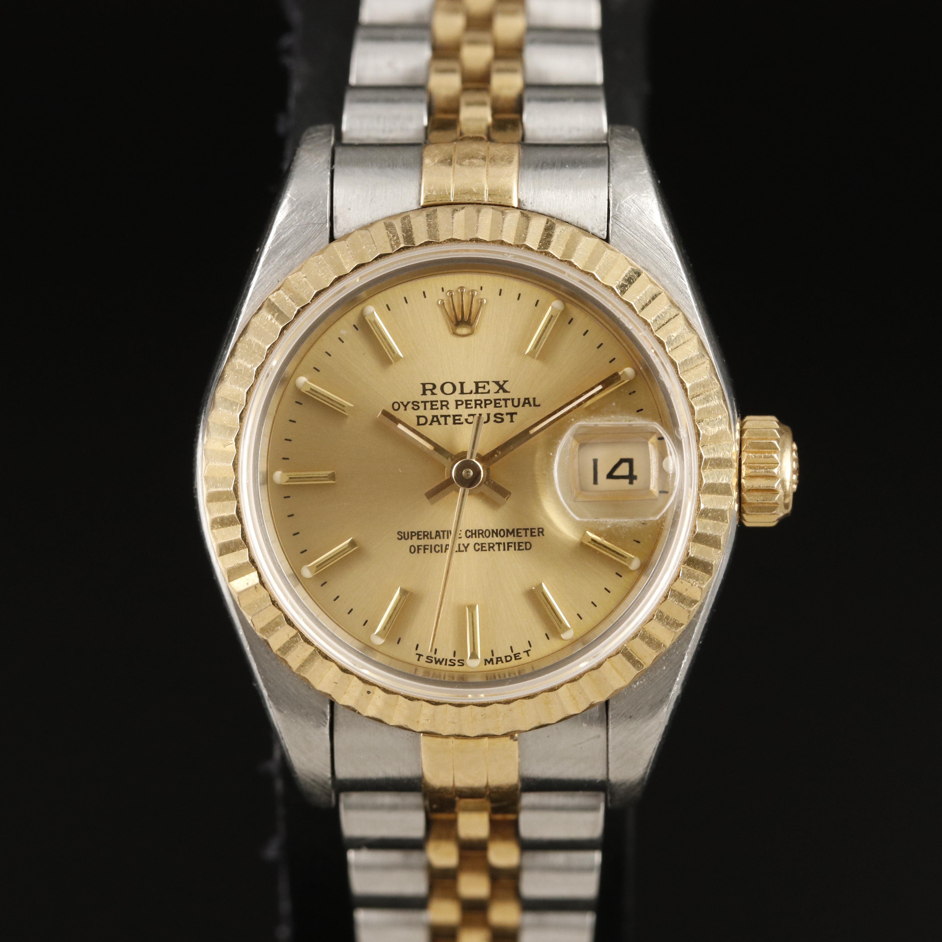 Rolex Datejust 18K and Stainless Steel Automatic Watch