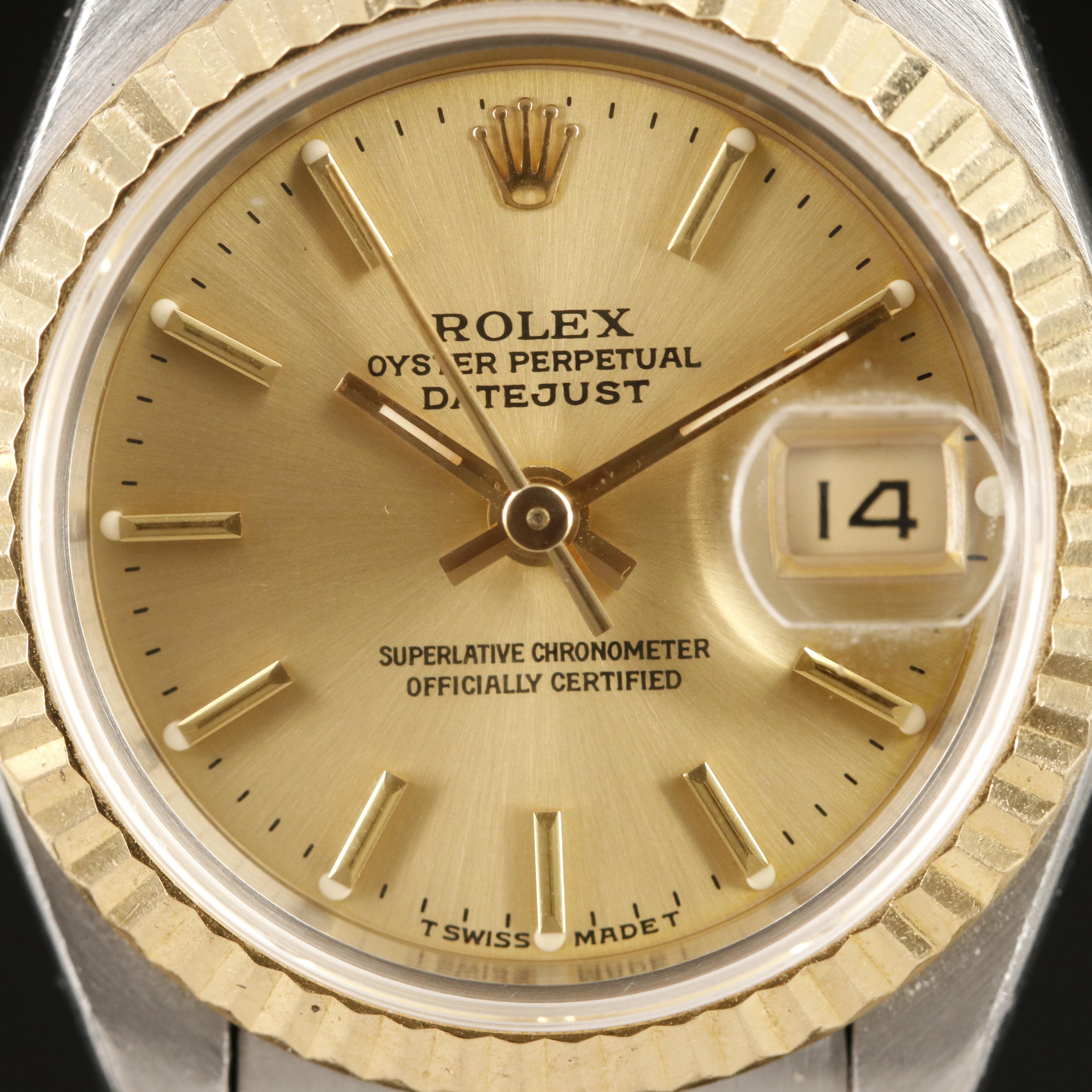 Rolex Datejust 18K and Stainless Steel Automatic Watch