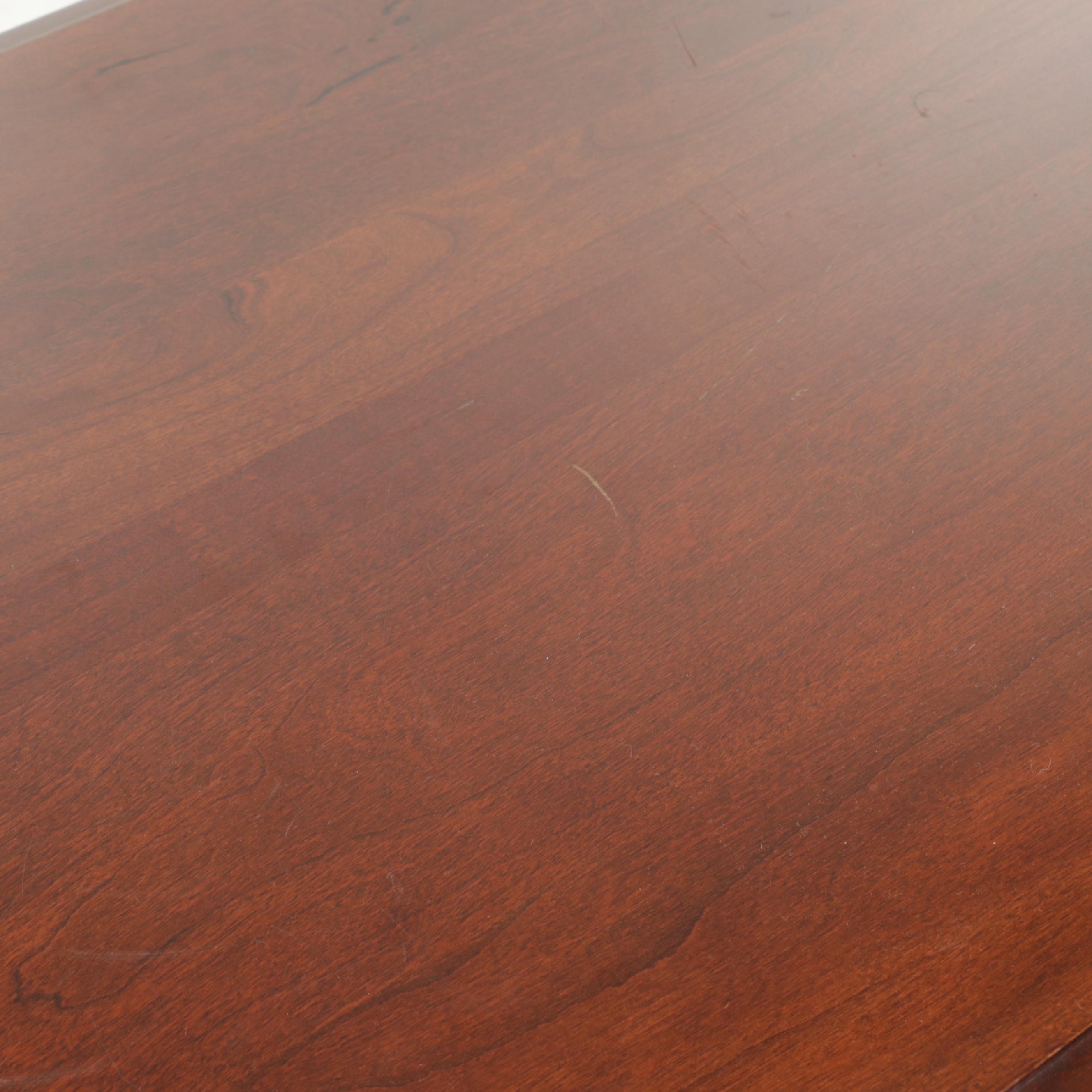 Queen Anne Style Cherry Hall Table and Broyhill Ladderback Side Chair