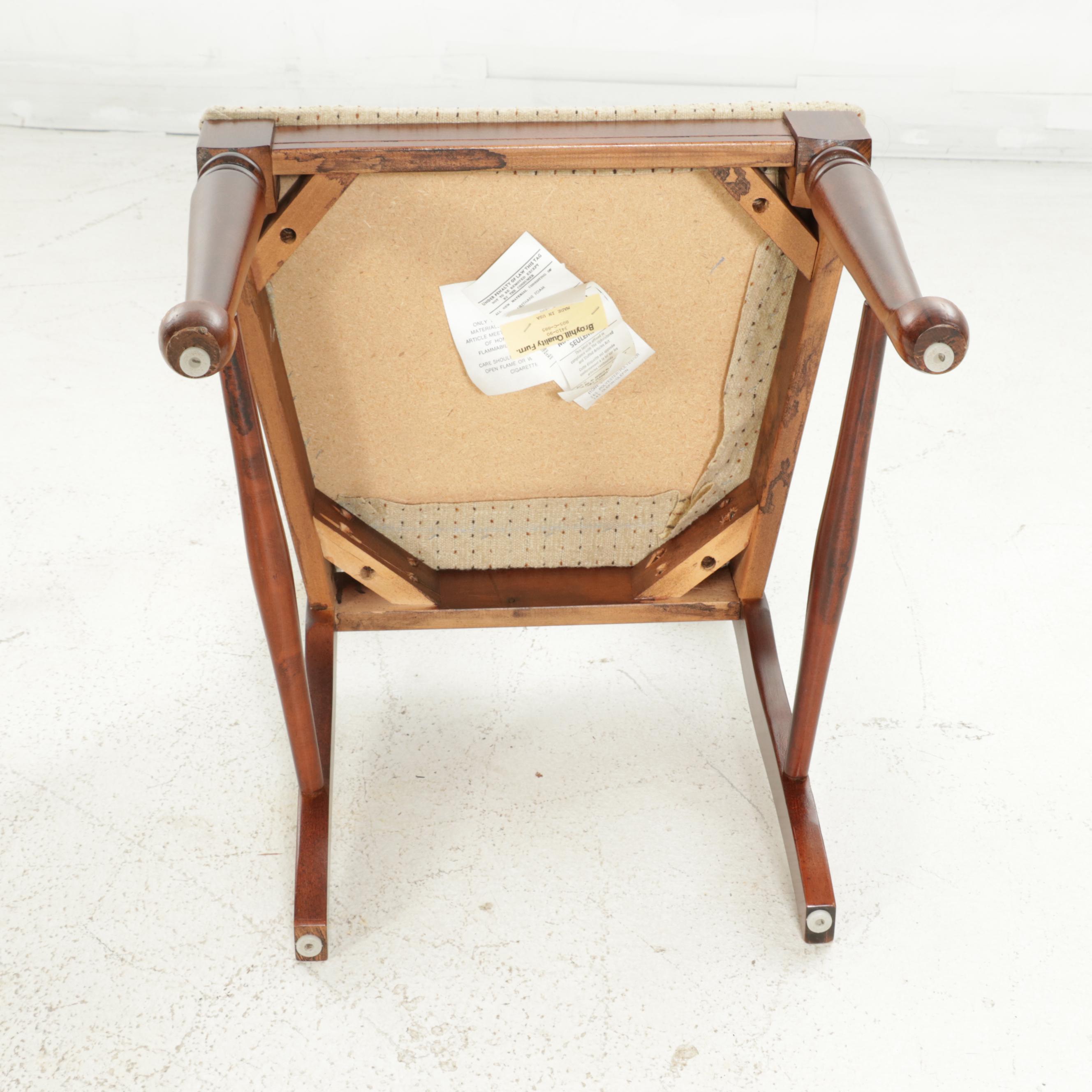 Queen Anne Style Cherry Hall Table and Broyhill Ladderback Side Chair